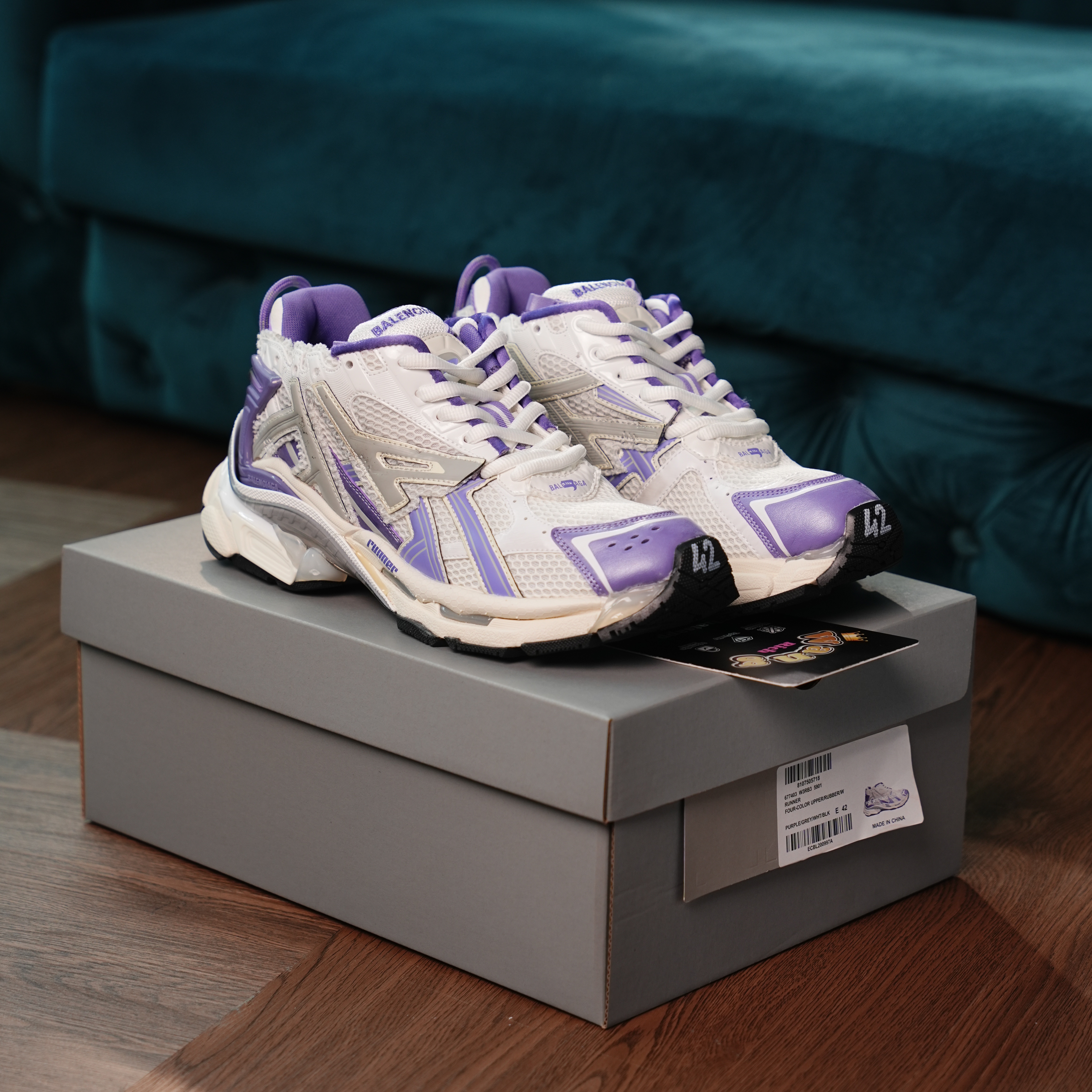 Balenciaga Runner White Purple