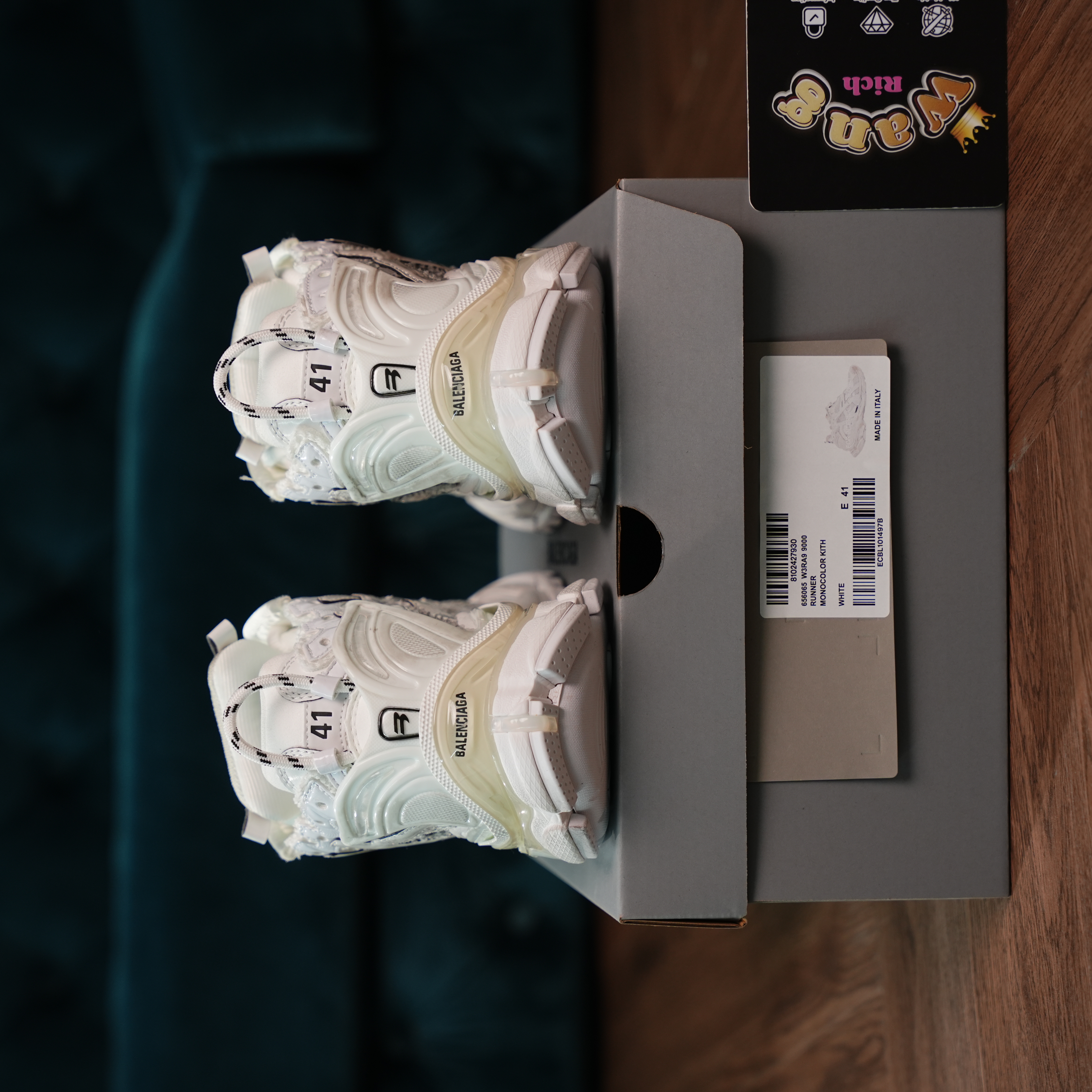 Balenciaga Runner White Sneakers | RichWang Kicks