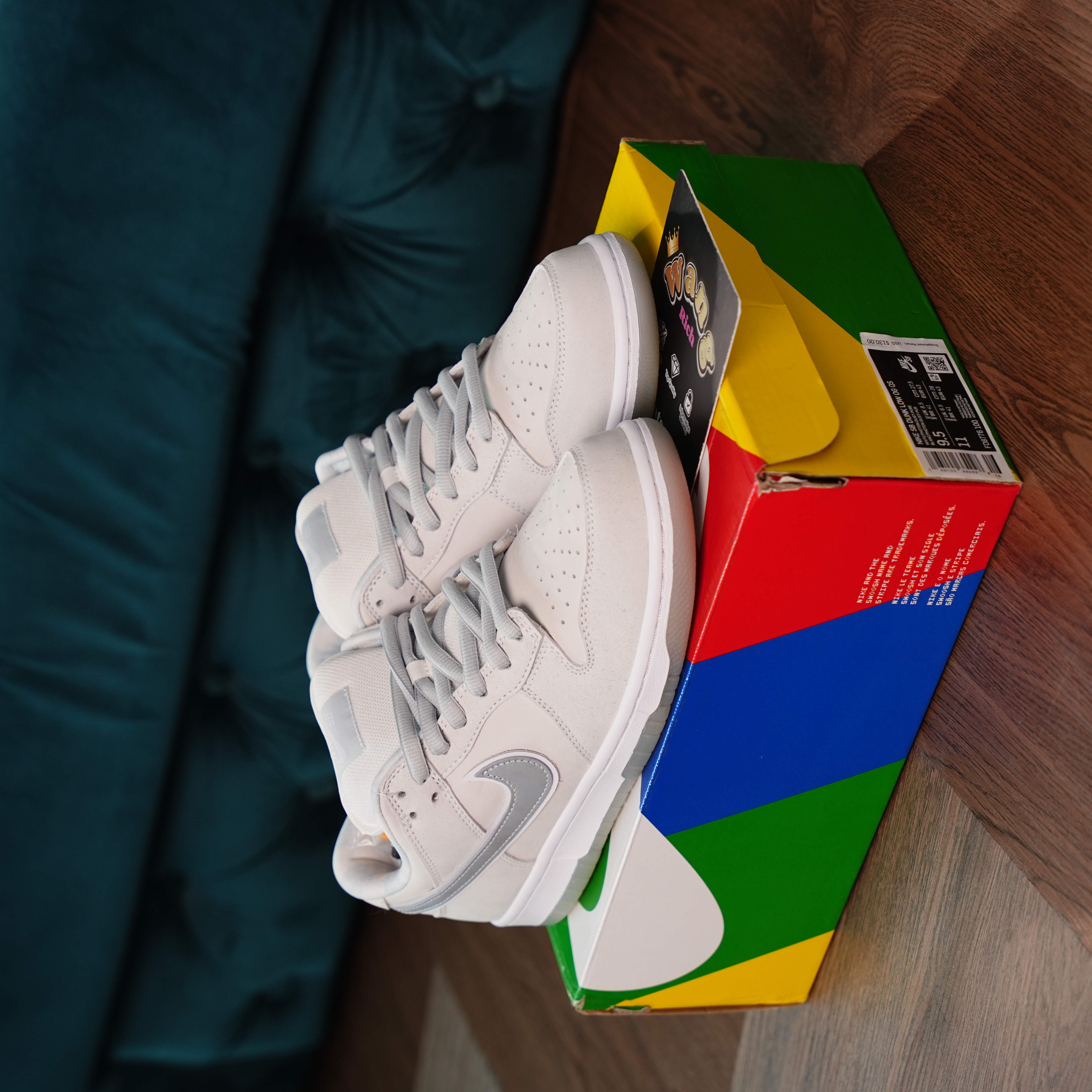 Concepts x Nike Dunk SB Low White Lobster Sneakers | RichWang Kicks