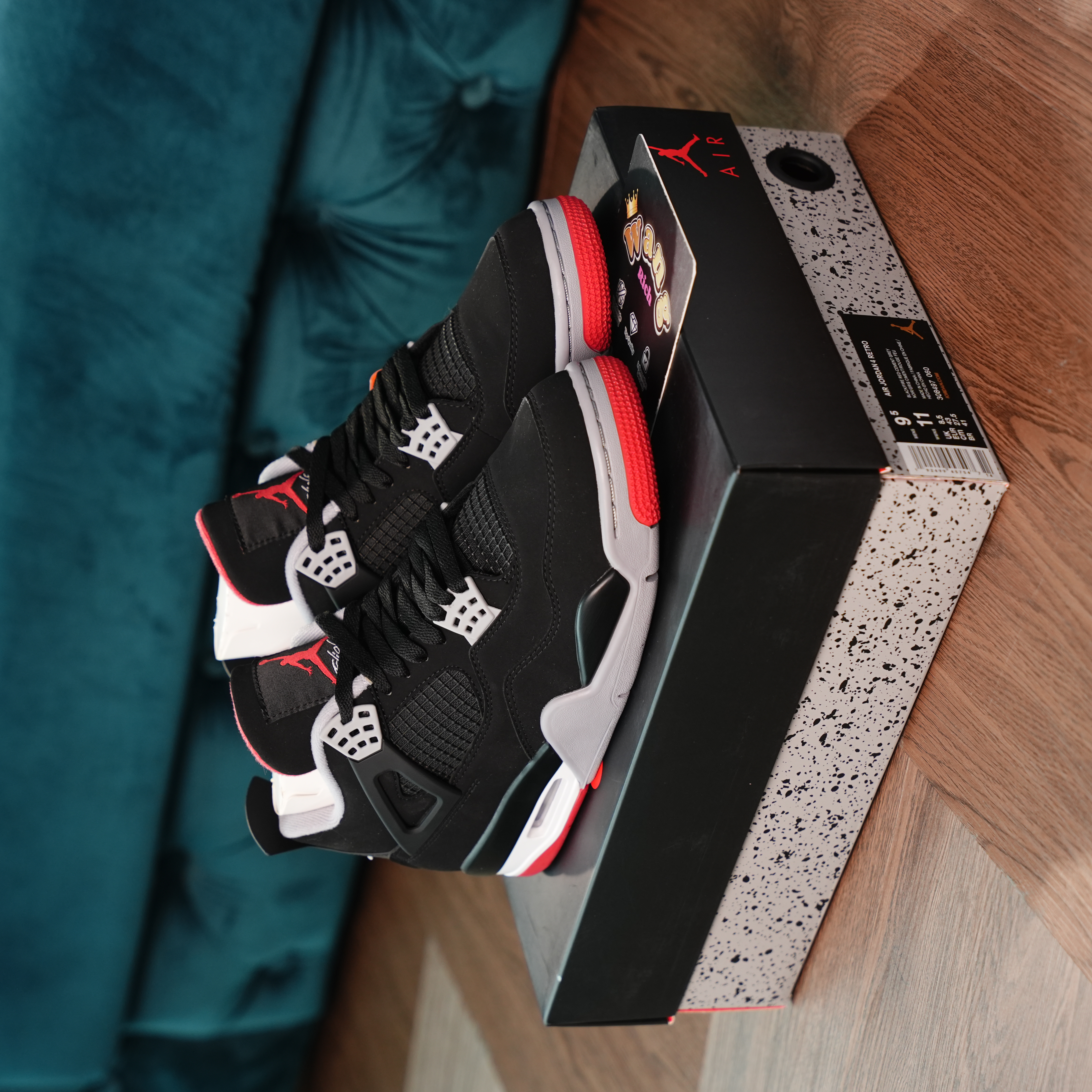 Air Jordan 4 Retro Bred Sneakers | RichWang Kicks