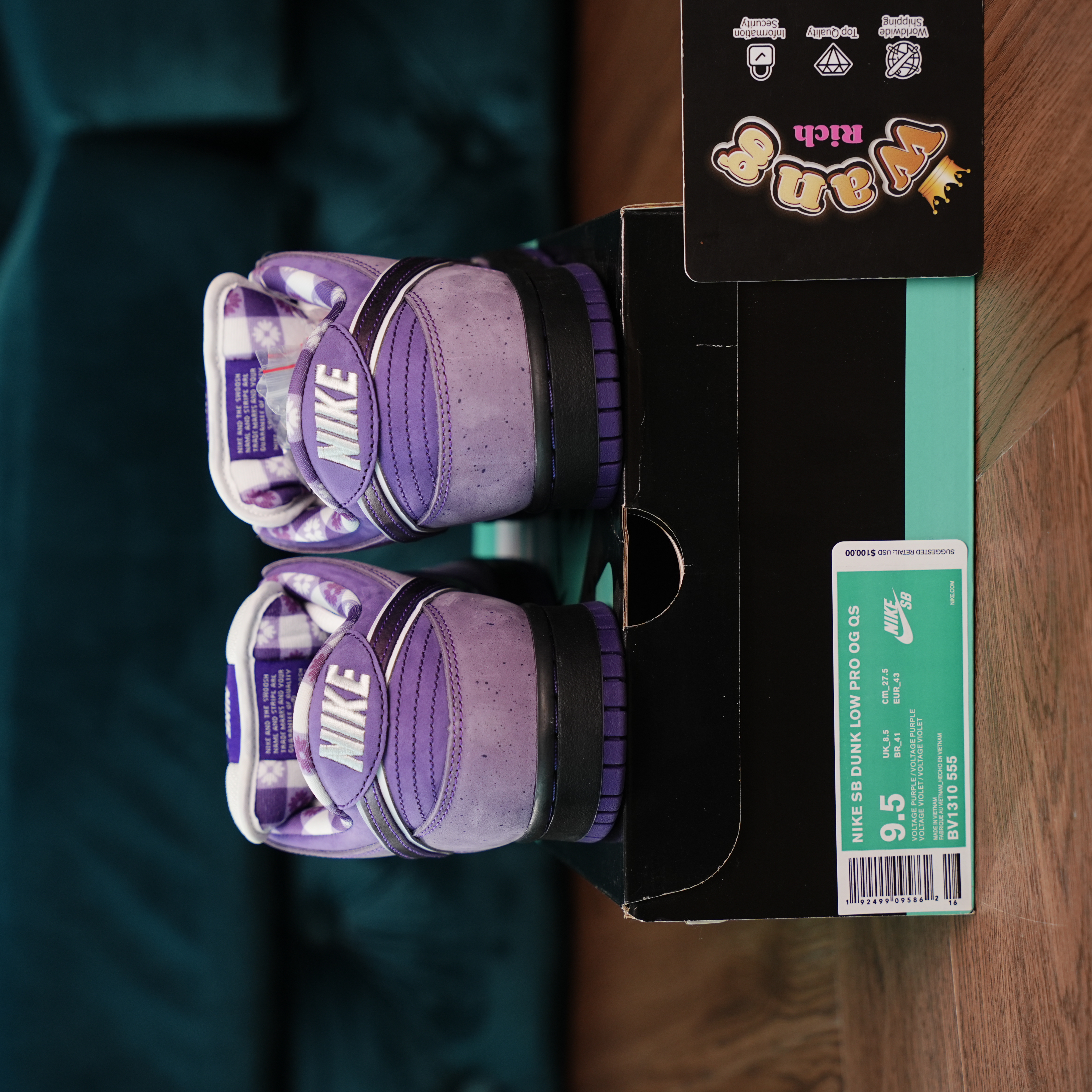 NIKE SB DUNK LOW PRO OG QS パープルロブスター Nike SB Dunk Low Purple Lobster Sneakers | RichWang Kicks