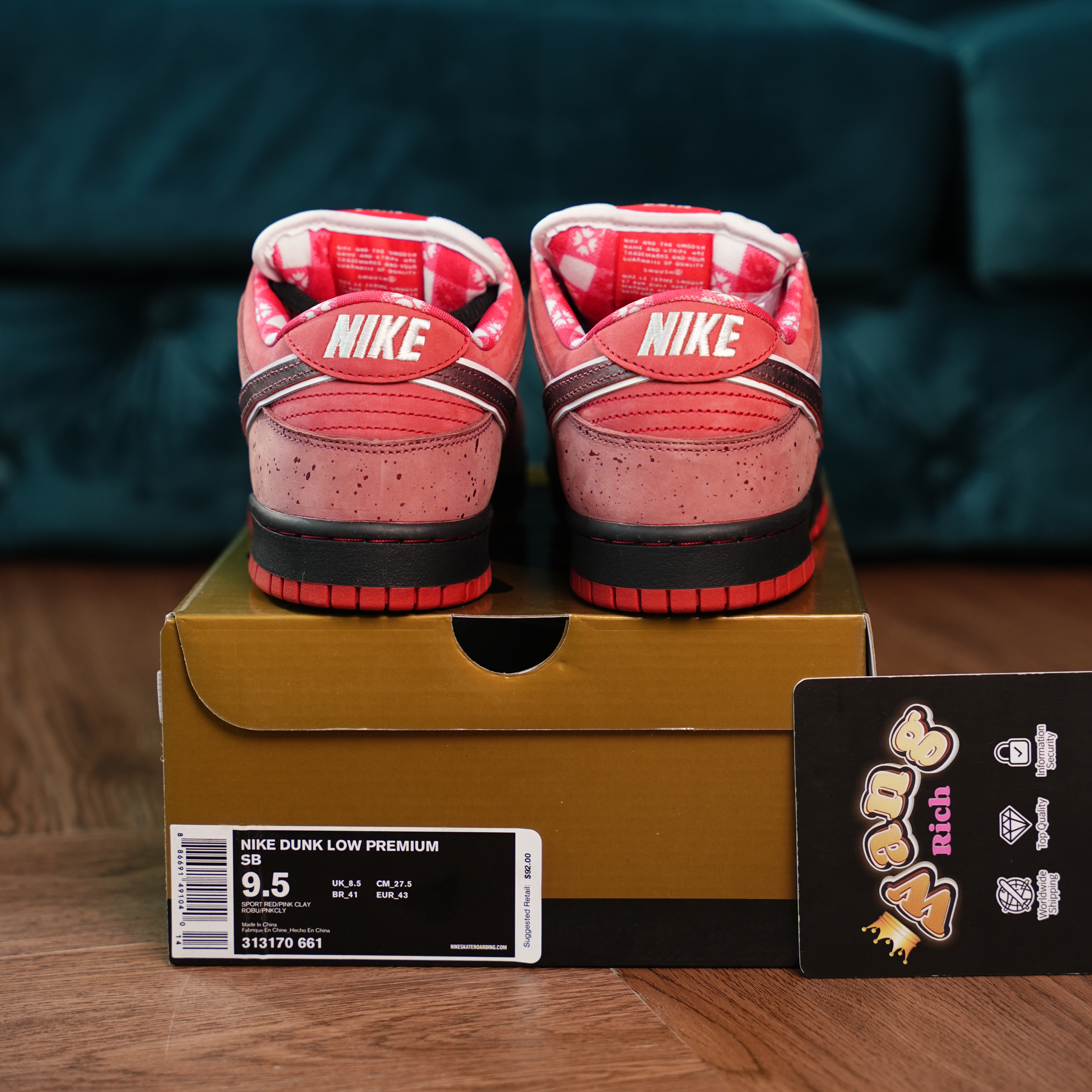Nike SB Dunk Low Concepts Red Lobster
