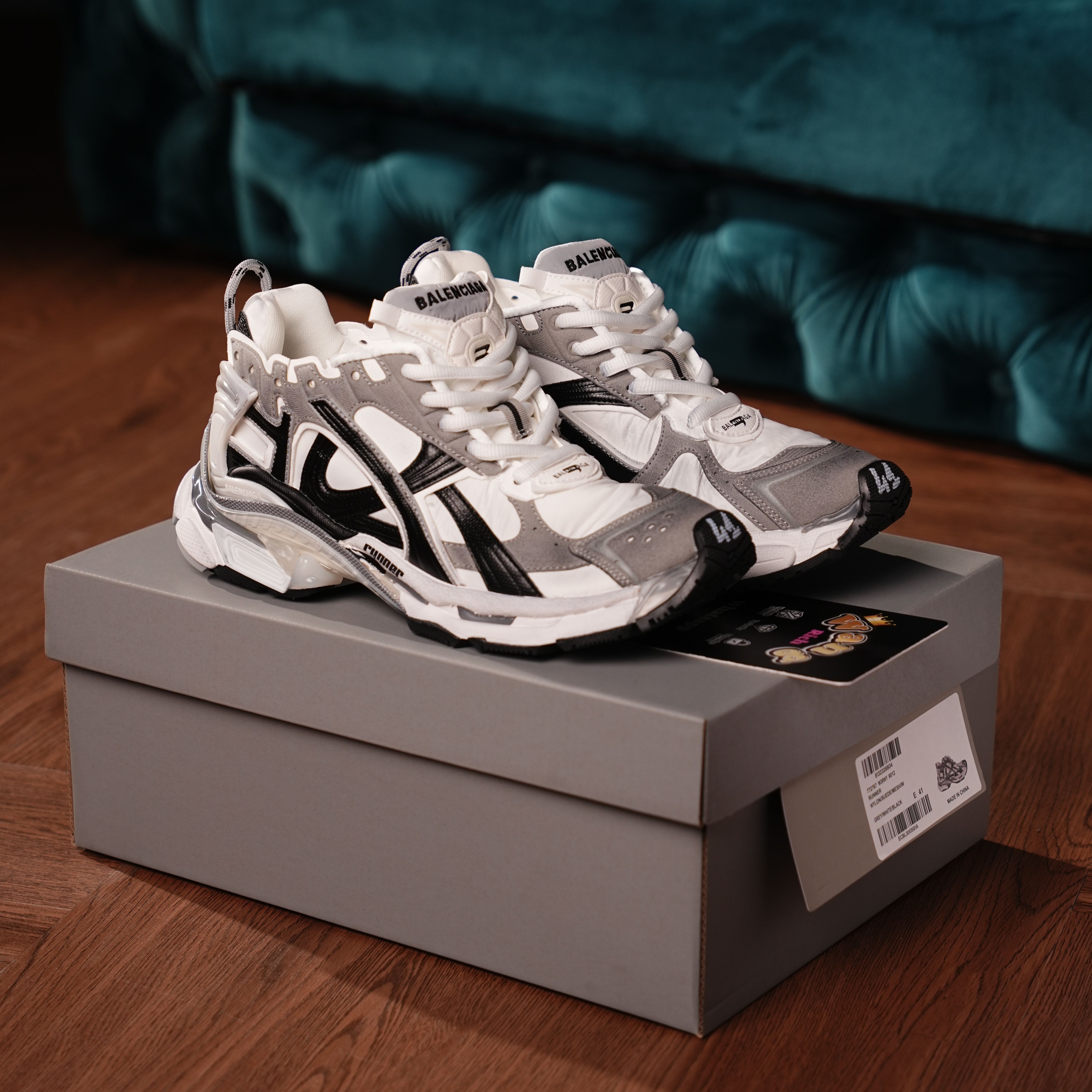 Balenciaga Runner Sneaker Grey White Black