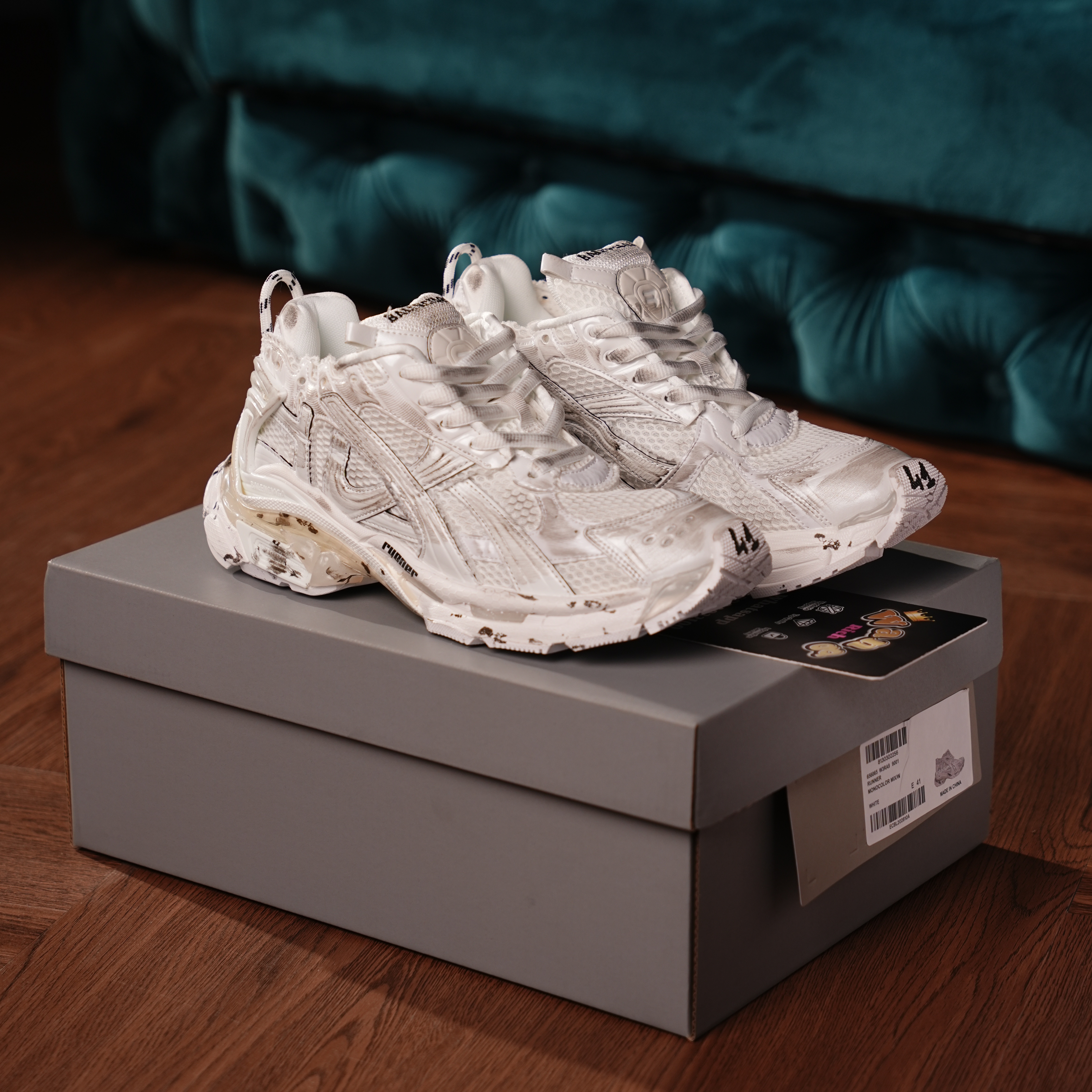 Balenciaga Runner Sneaker White Graffiti