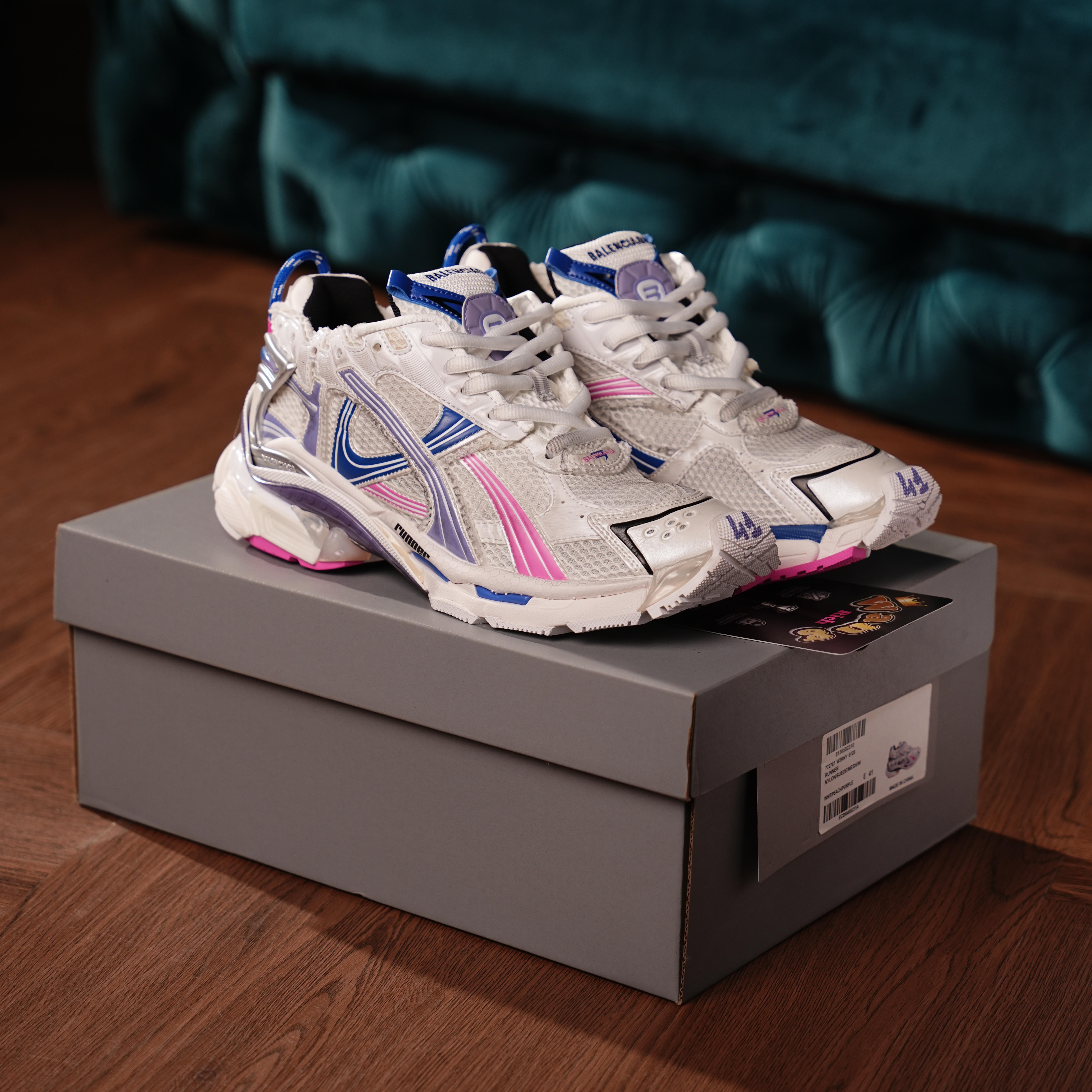 Balenciaga Runner Sneaker Purple Blue Powder