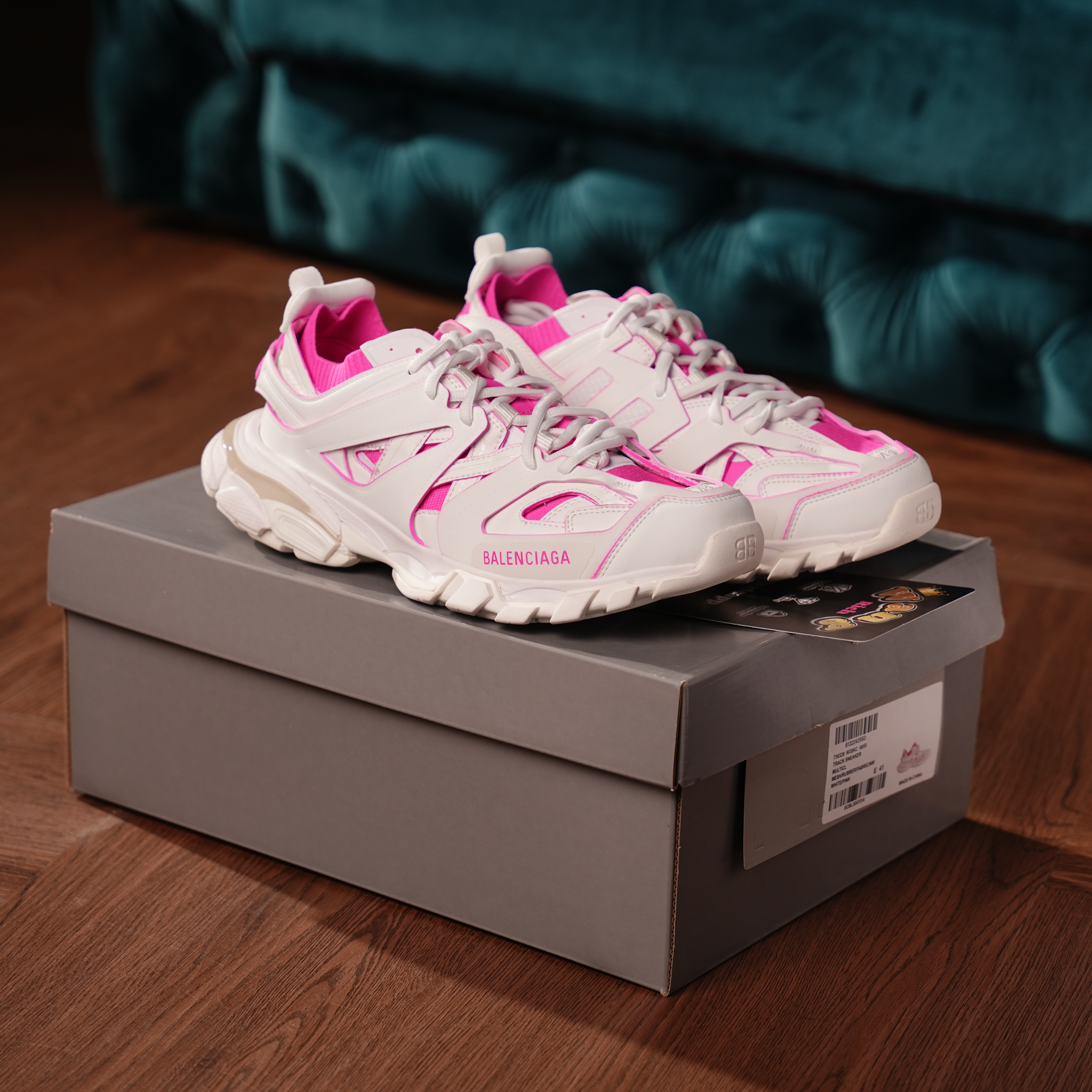 Balenciaga Track Black Rice Pink White