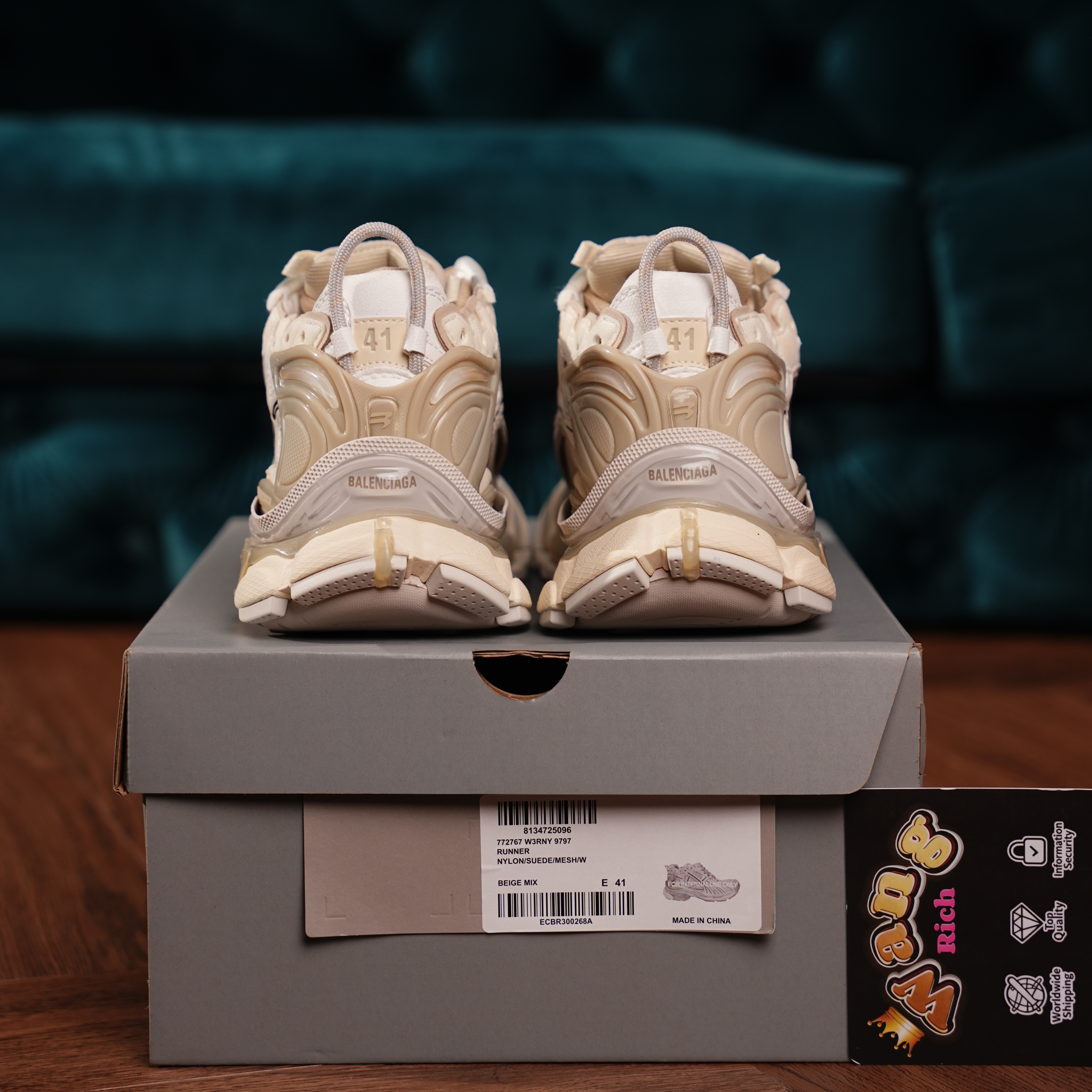 Balenciaga Runner Sneaker Beige Mix