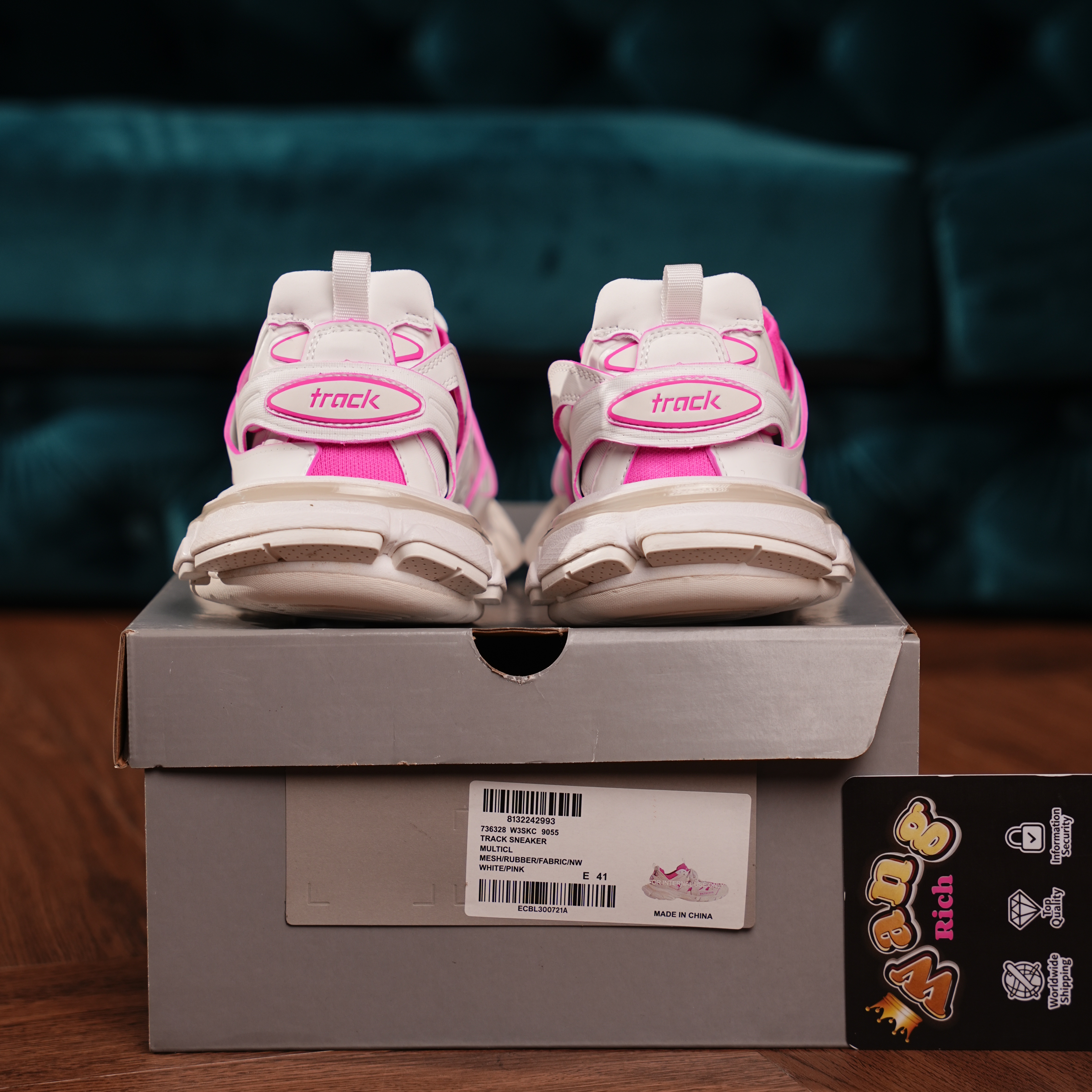 Balenciaga Track Black Rice Pink White