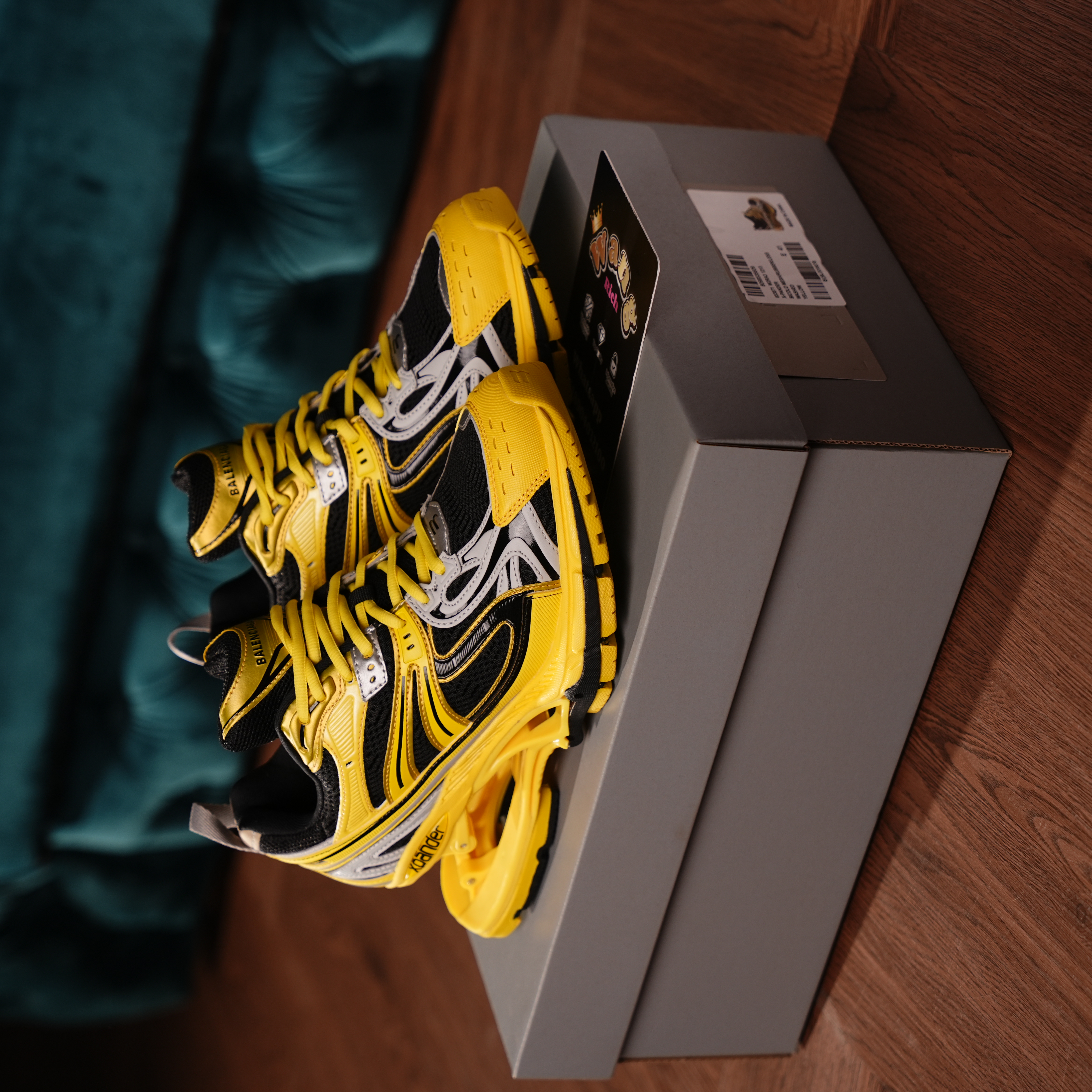 Balenciaga X-Pander Black Yellow Sneakers | RichWang Kicks