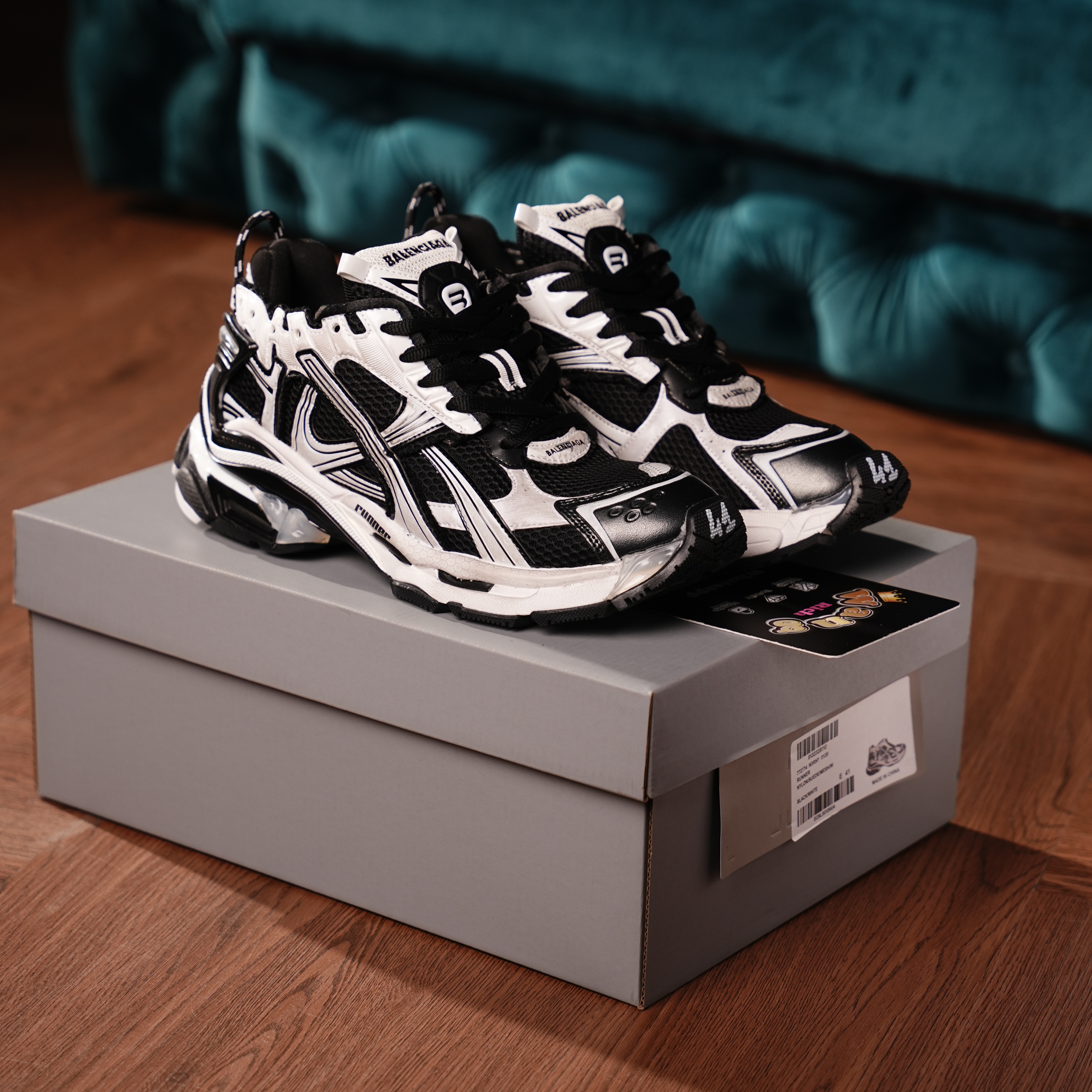 Balenciaga Runner Sneaker 'White Black'