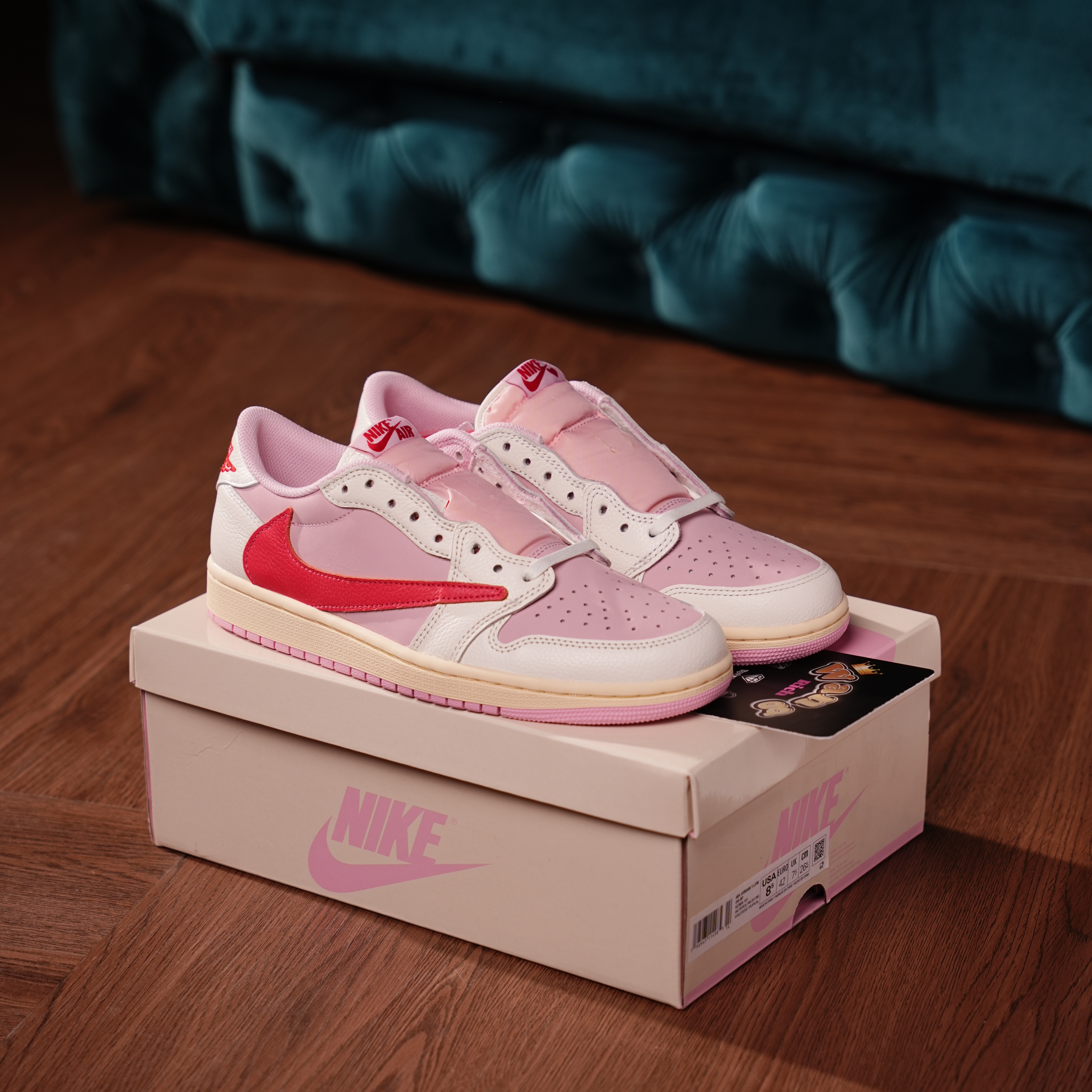 Travis Scott x Air Jordan 1 Retro Low OG 'Sail Tropical Pink'
