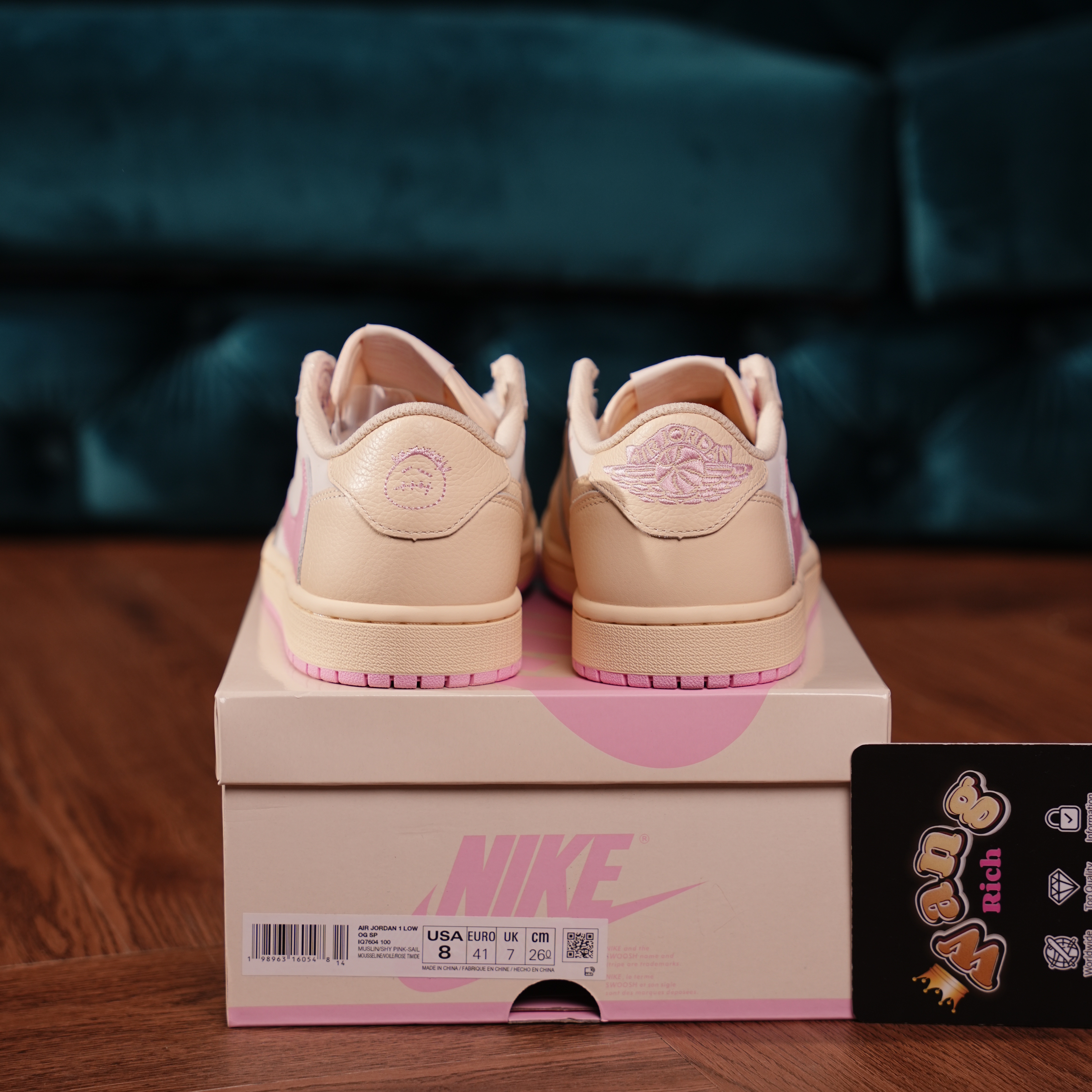 Travis Scott x Air Jordan 1 Low OG Sail Shy Pink