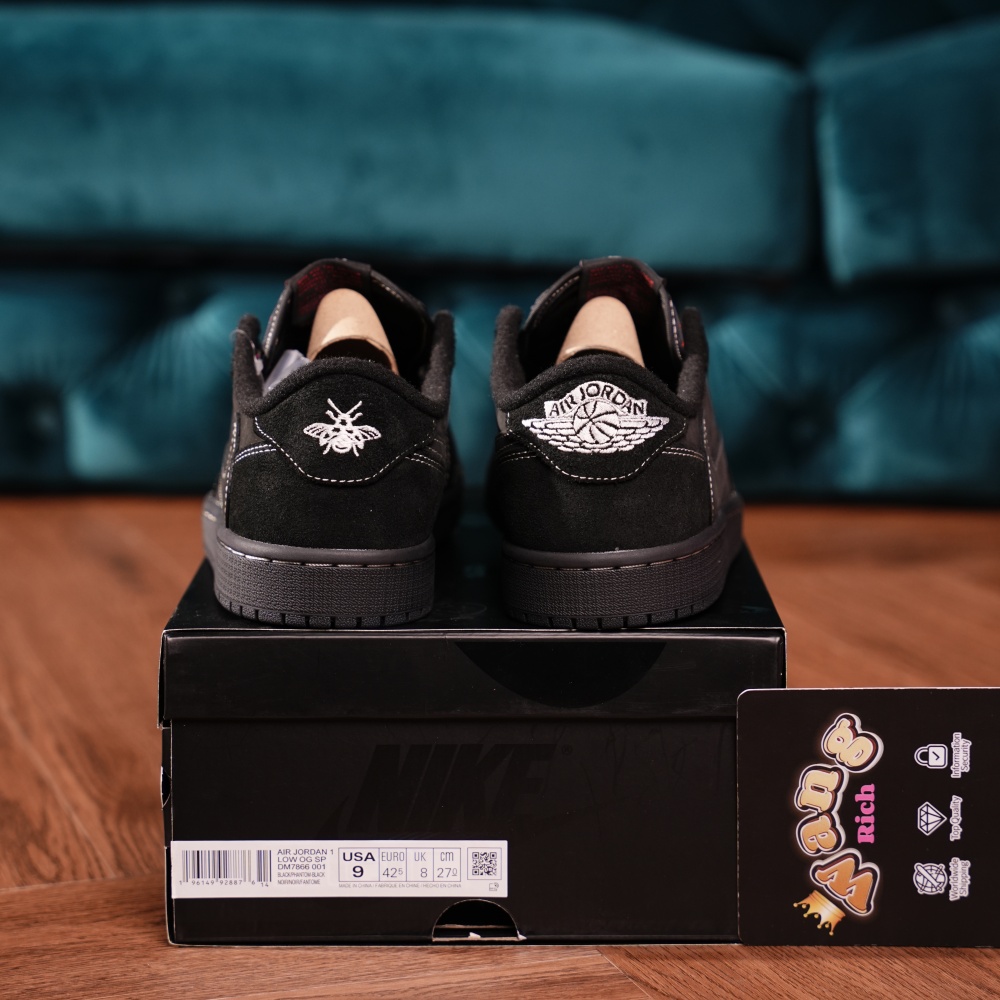 Travis Scott x Air Jordan 1 Low OG SP Black Phantom