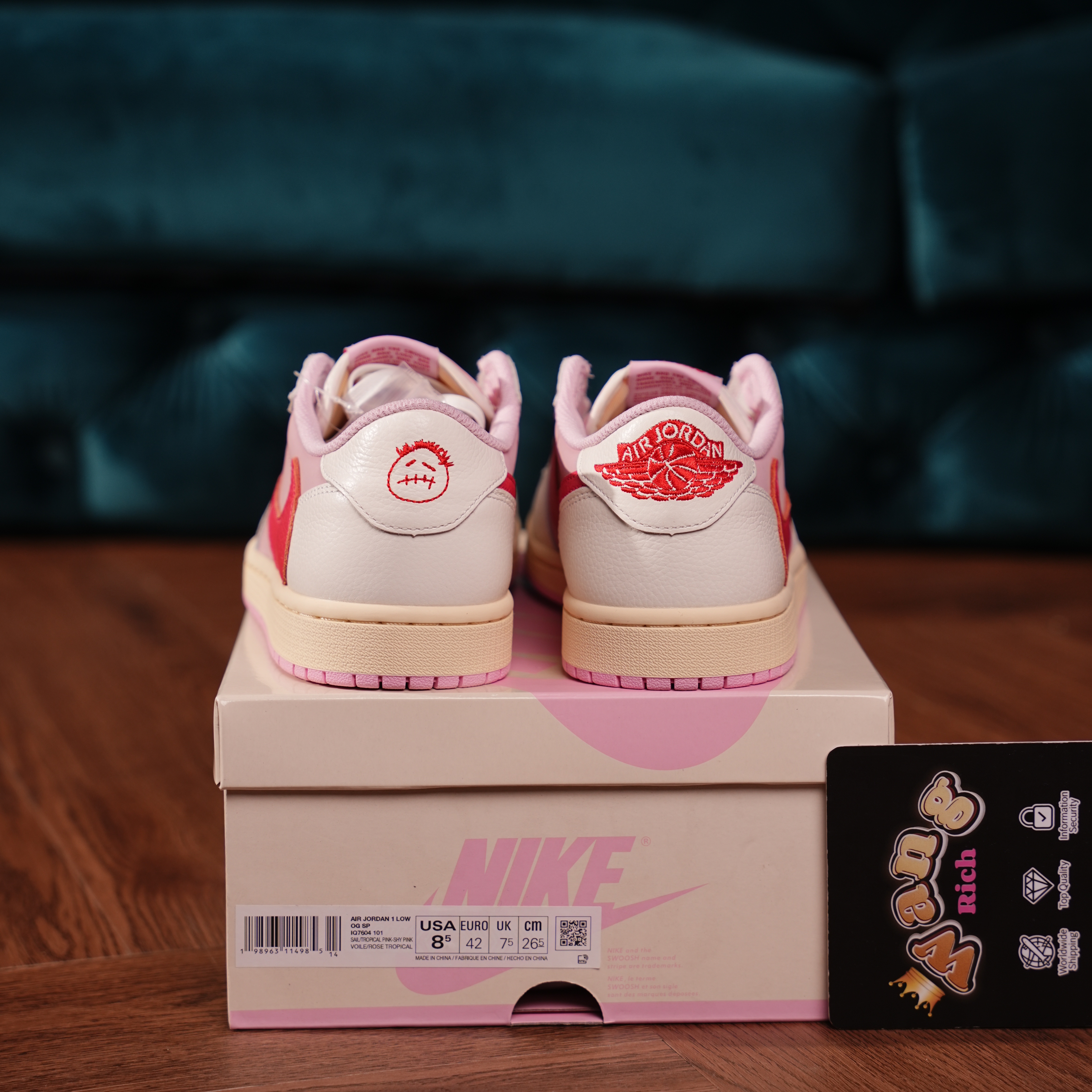 Travis Scott x Air Jordan 1 Retro Low OG 'Sail Tropical Pink'