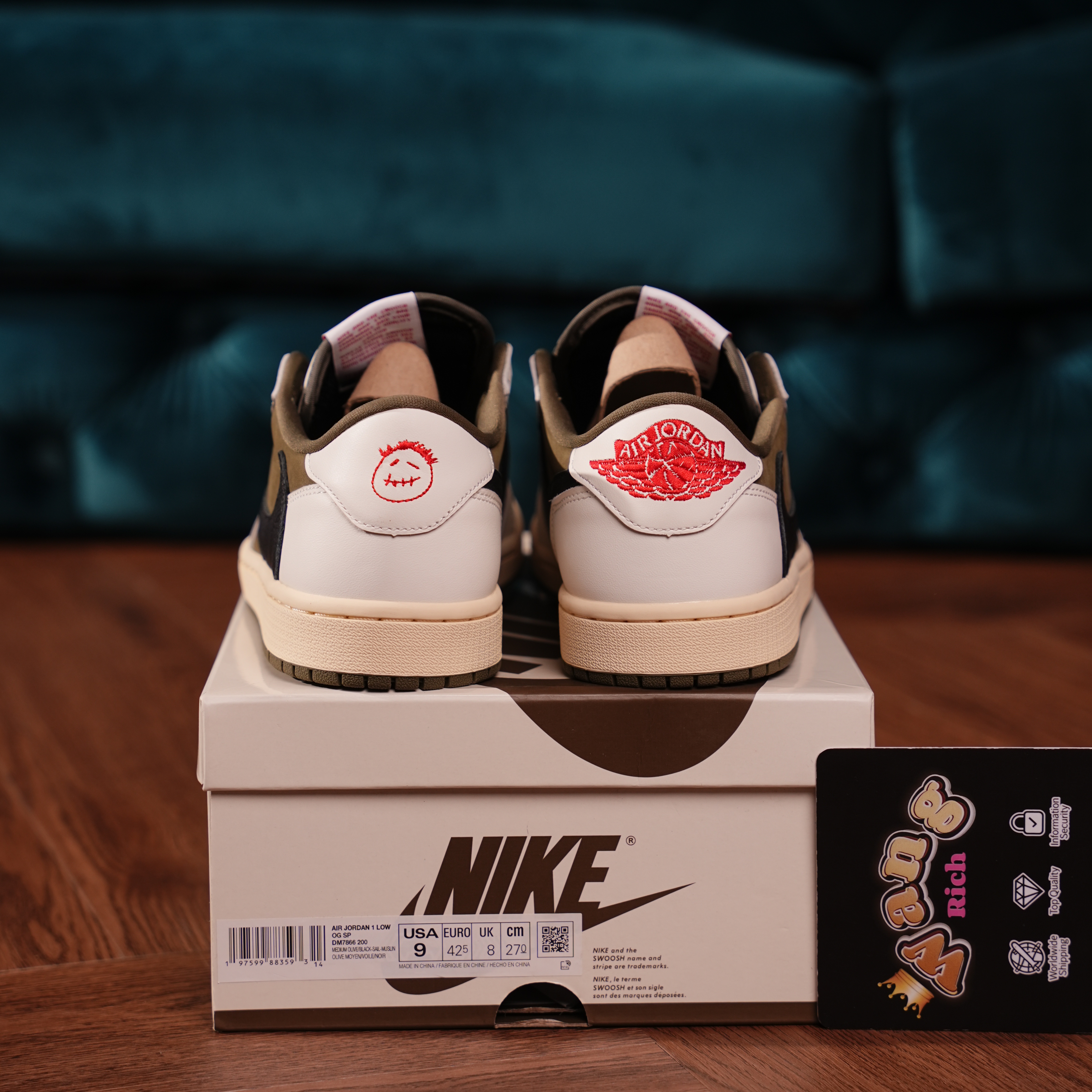 Travis Scott x Air Jordan 1 Low OG SP 'Medium Olive'
