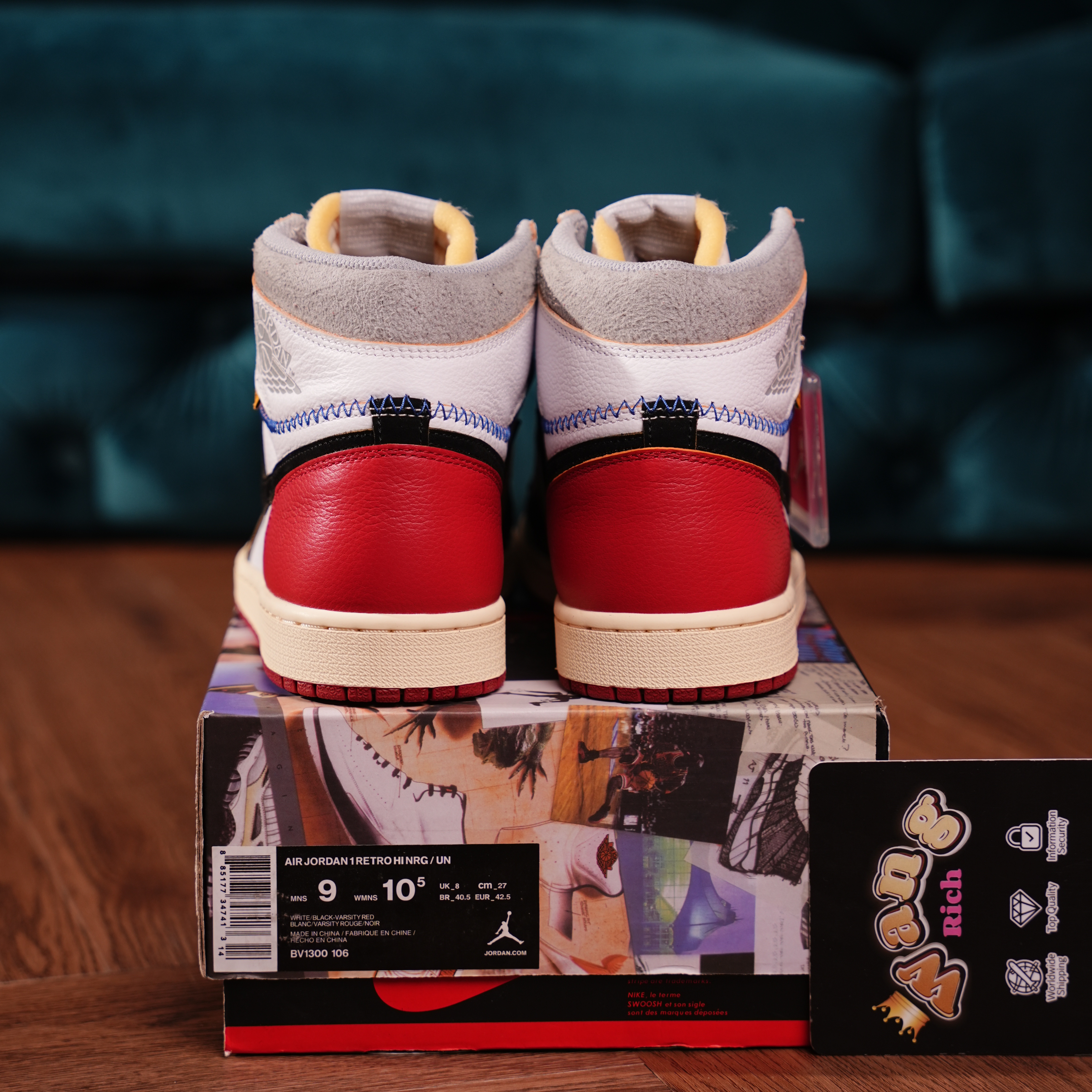 Air Jordan 1 Retro High Union Los Angeles Black Toe