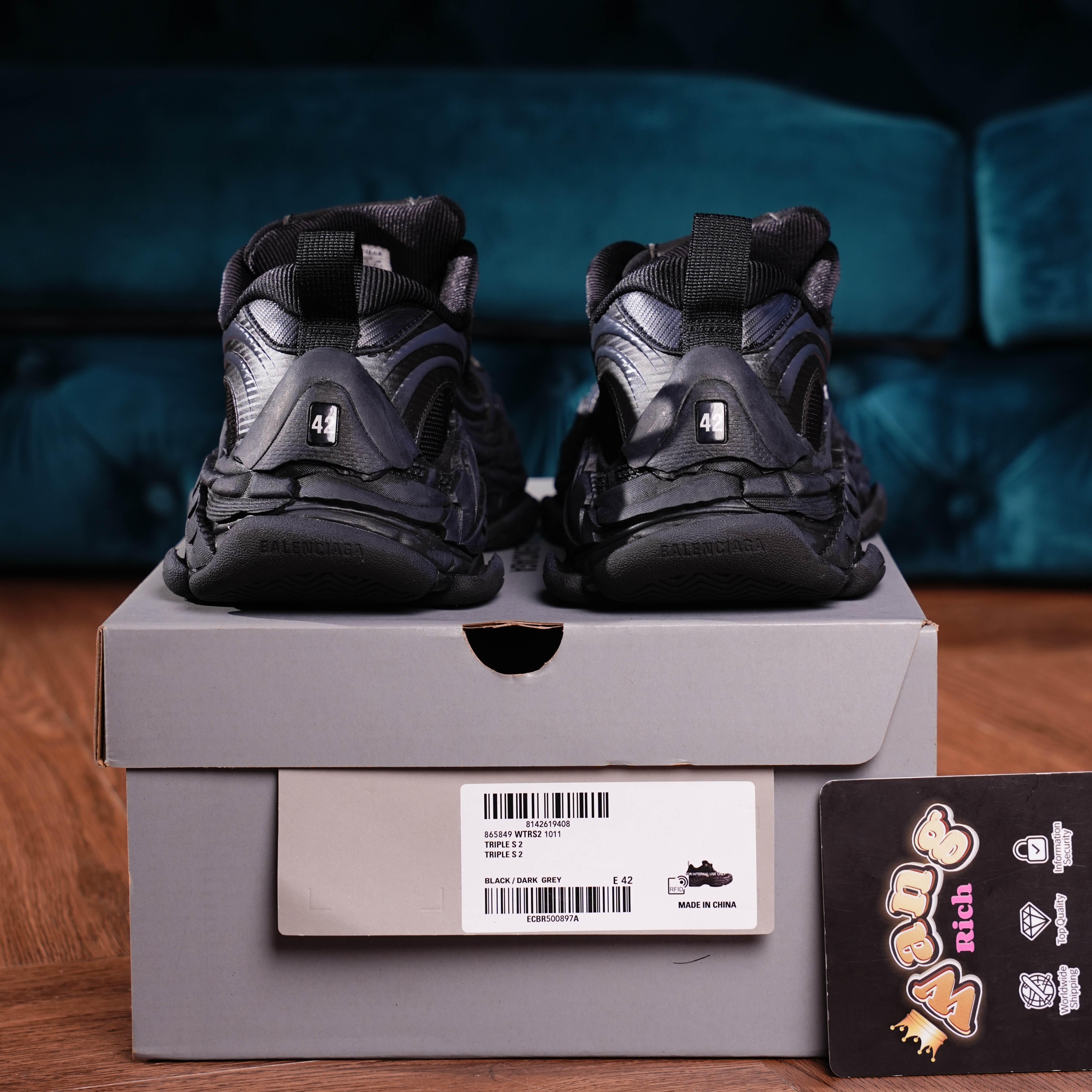 Balenciaga Triple S 2.0 Black Dark Grey
