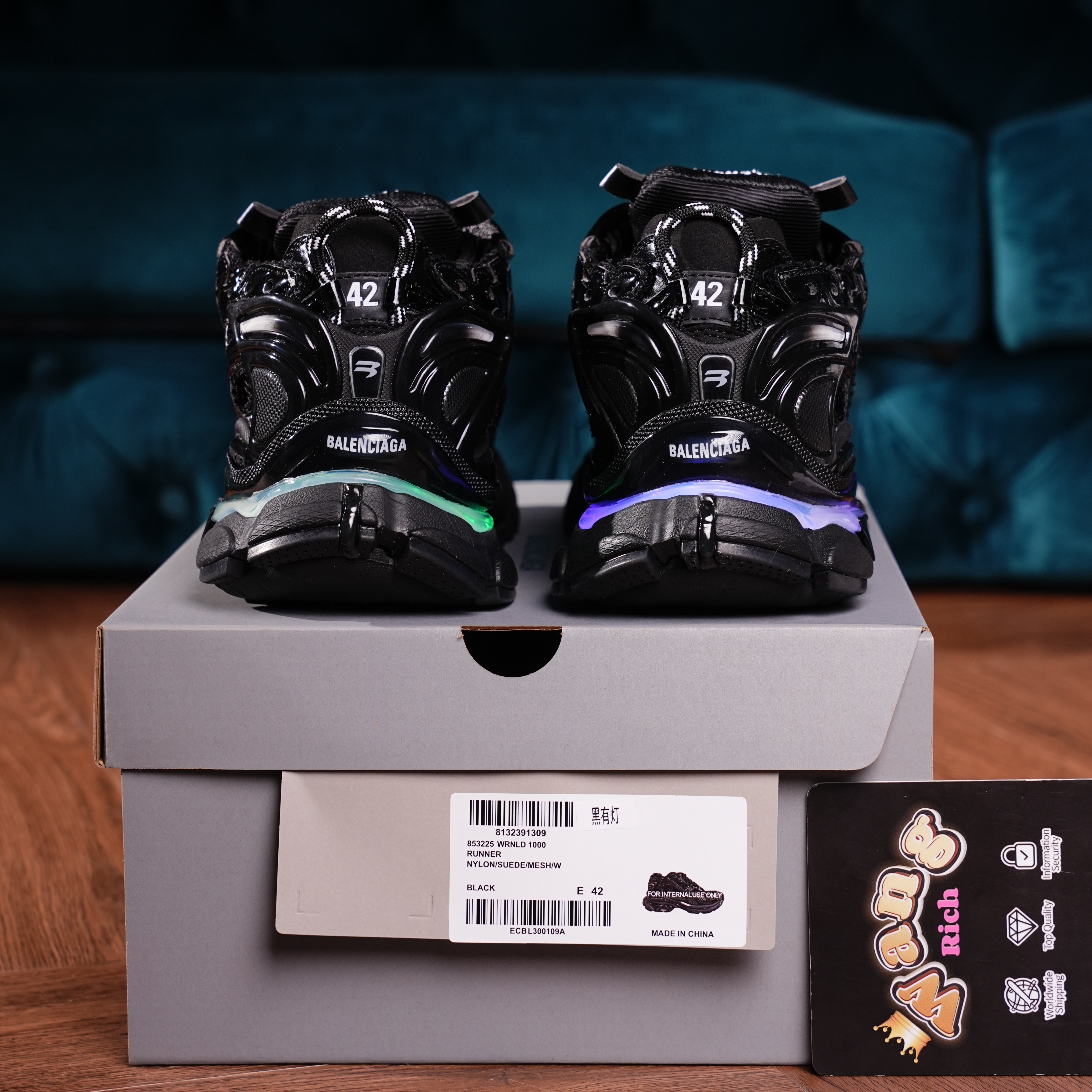 Balenciaga Runner Black LED