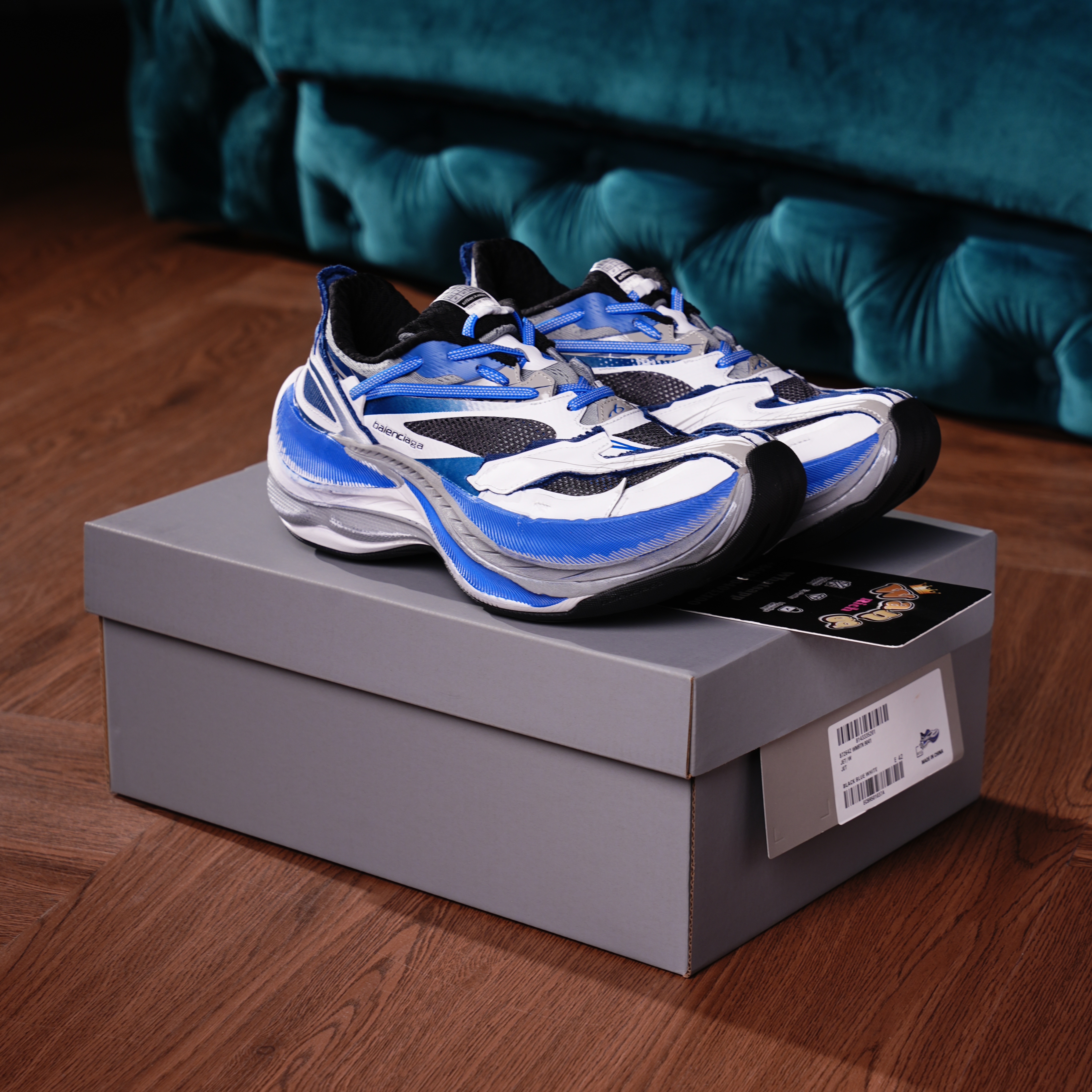 Balenciaga Jet Black Blue White