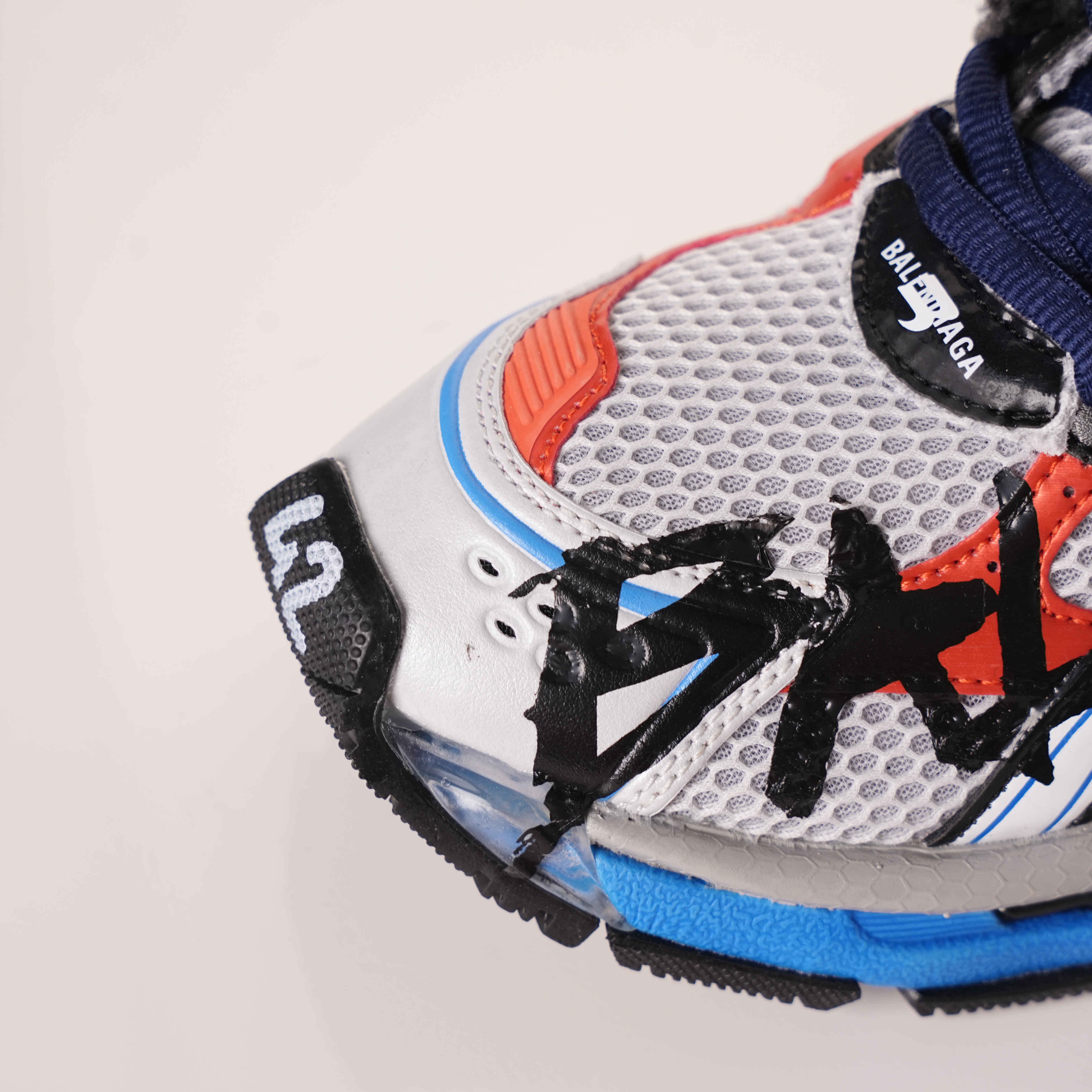 Balenciaga Runner White And Blue Printing