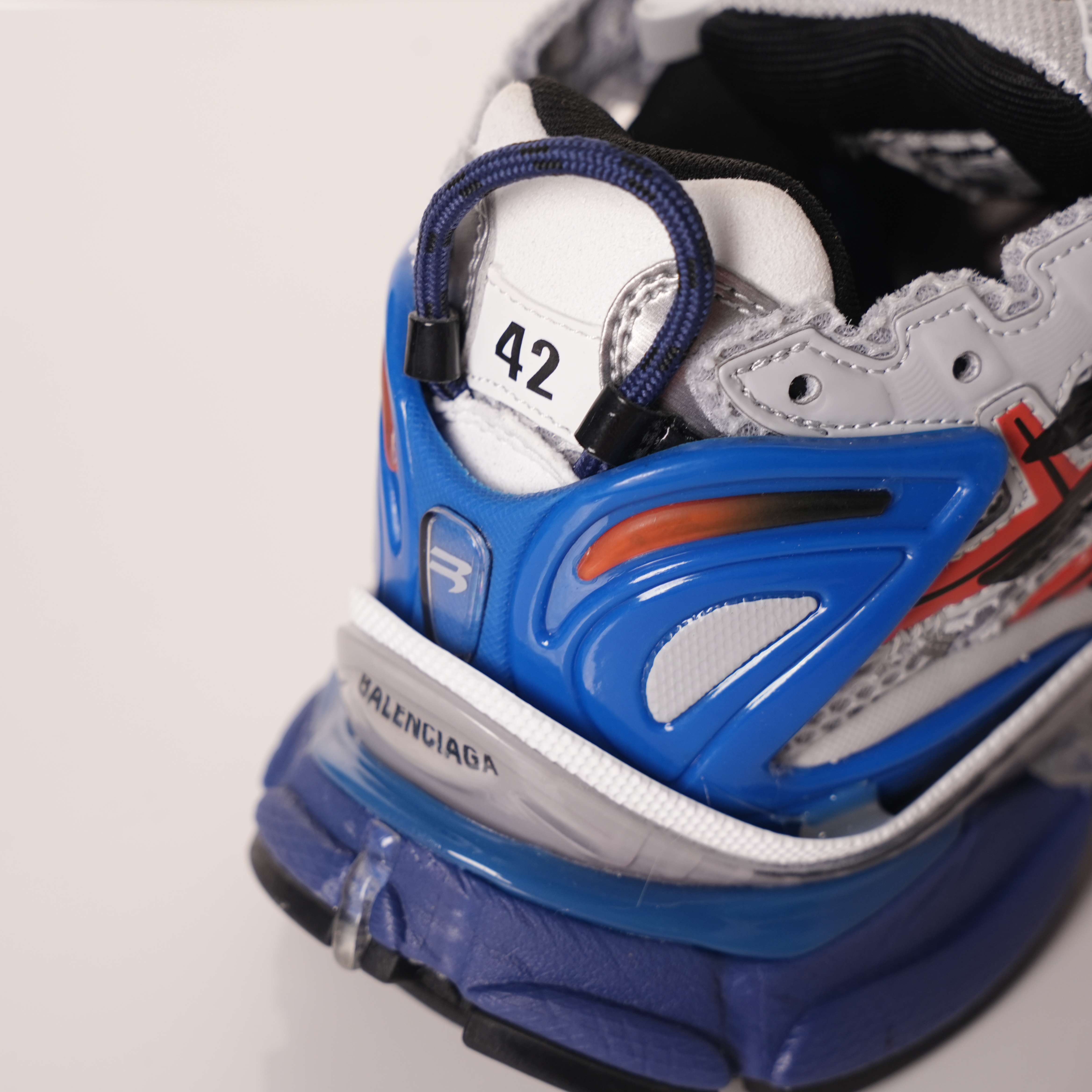 Balenciaga Runner White And Blue Printing