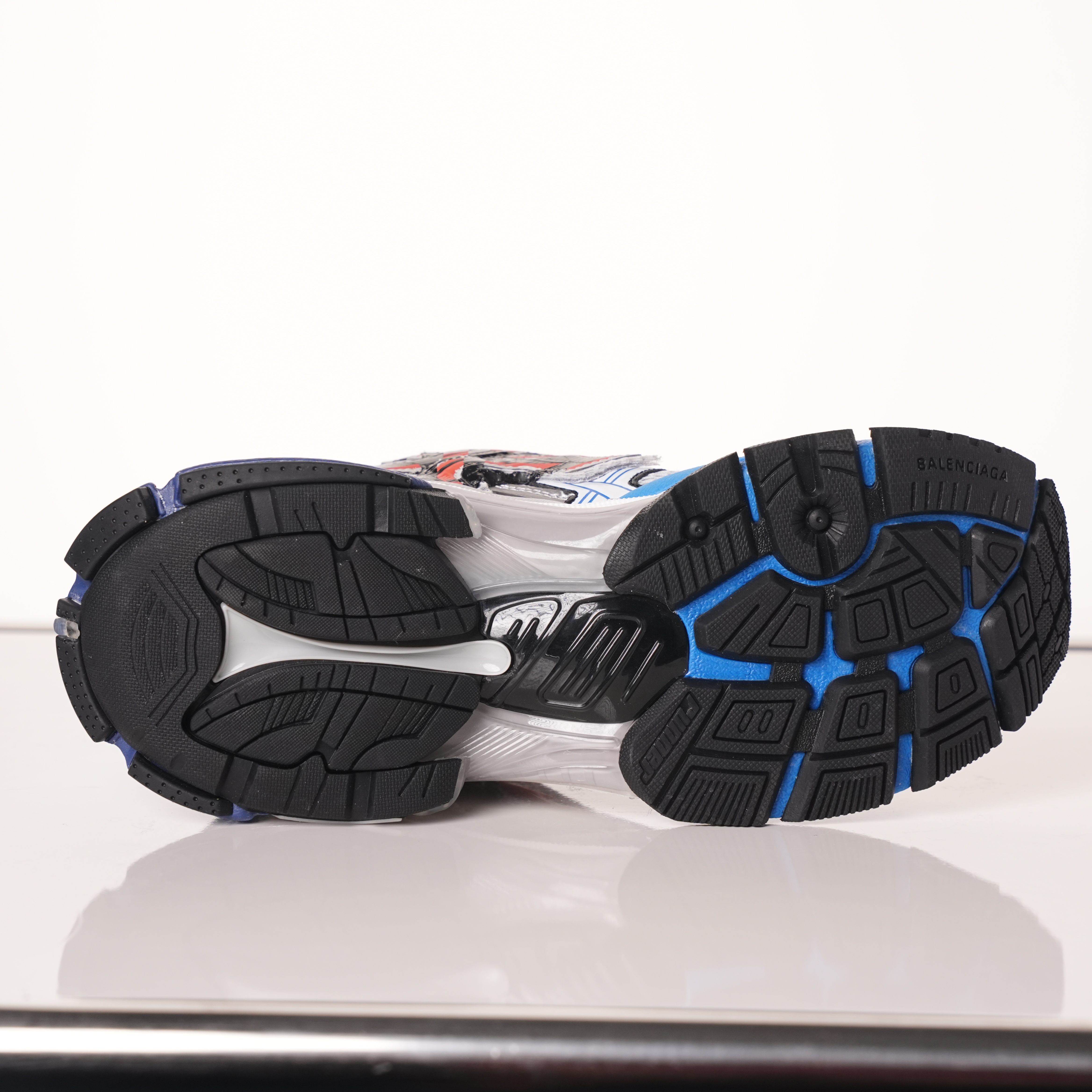 Balenciaga Runner White And Blue Printing