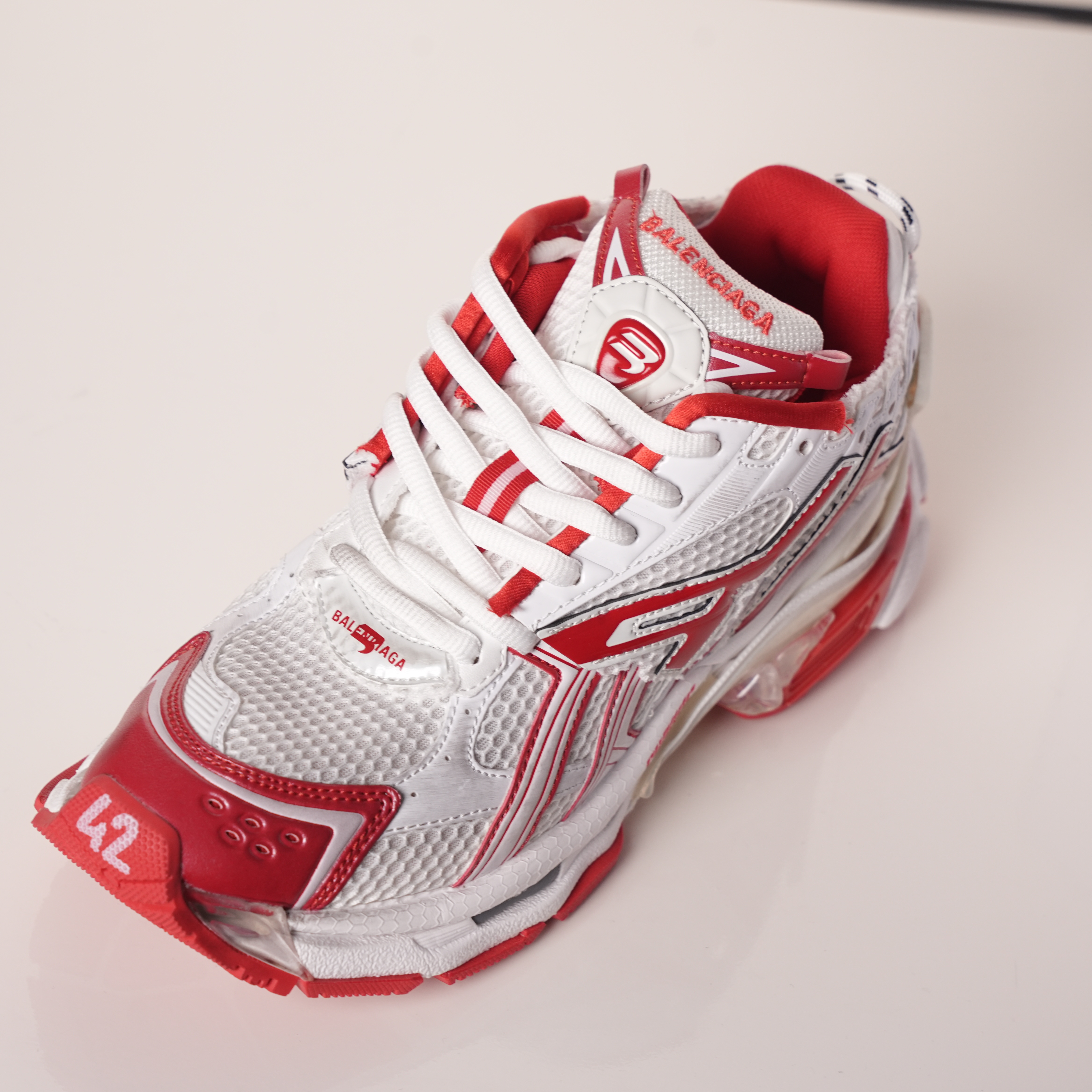 Balenciaga Runner White Red