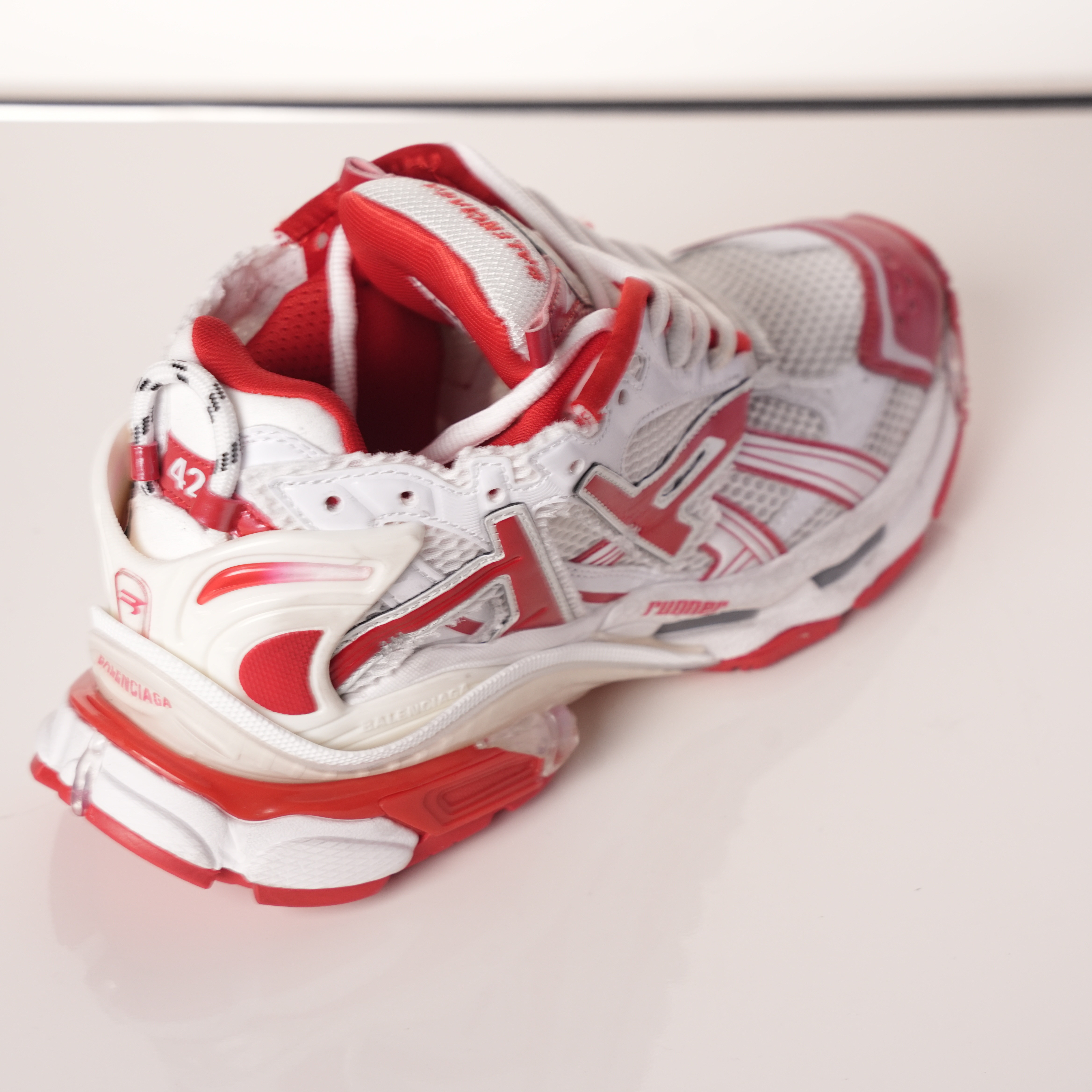 Balenciaga Runner White Red