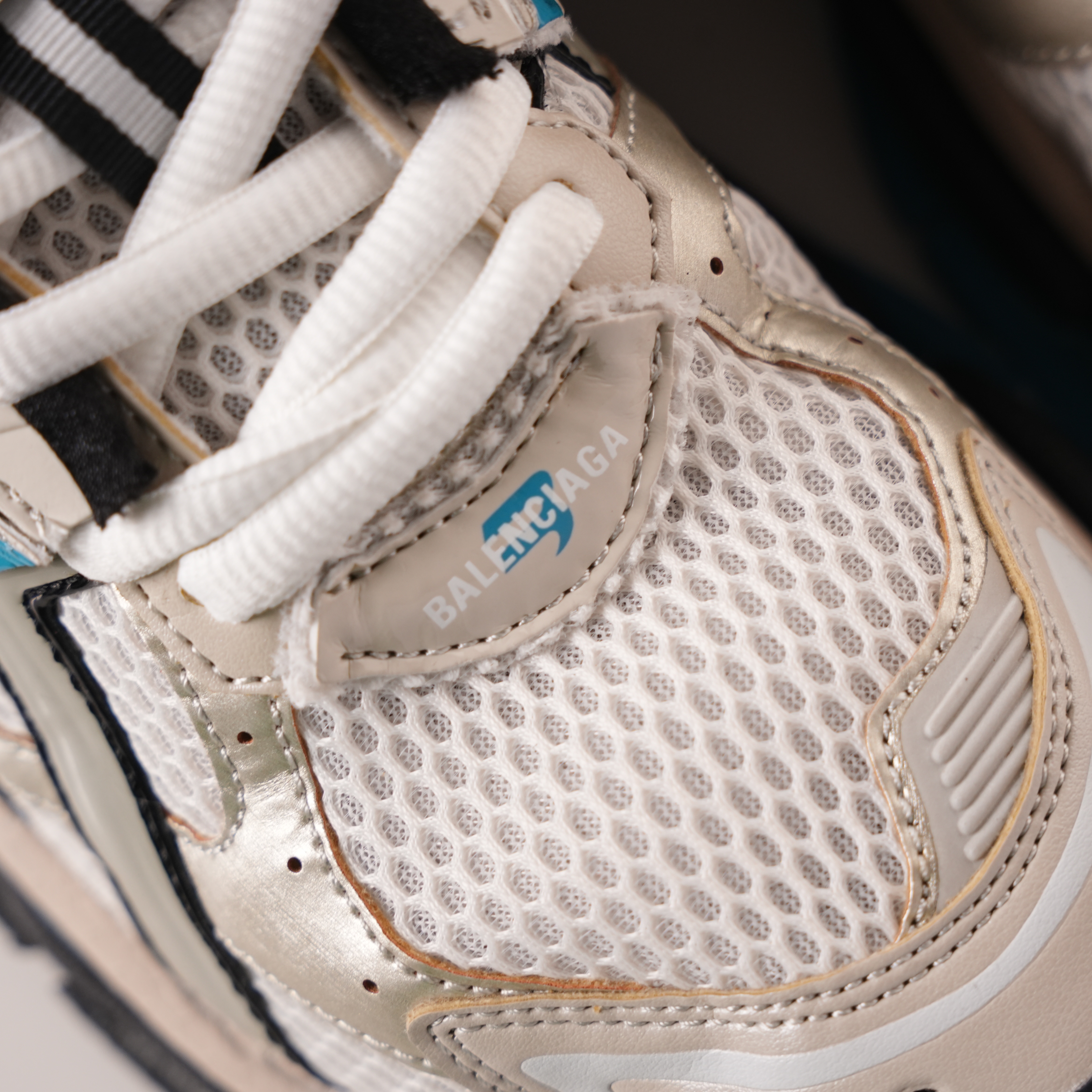 Balenciaga Runner Black Champagne Blue