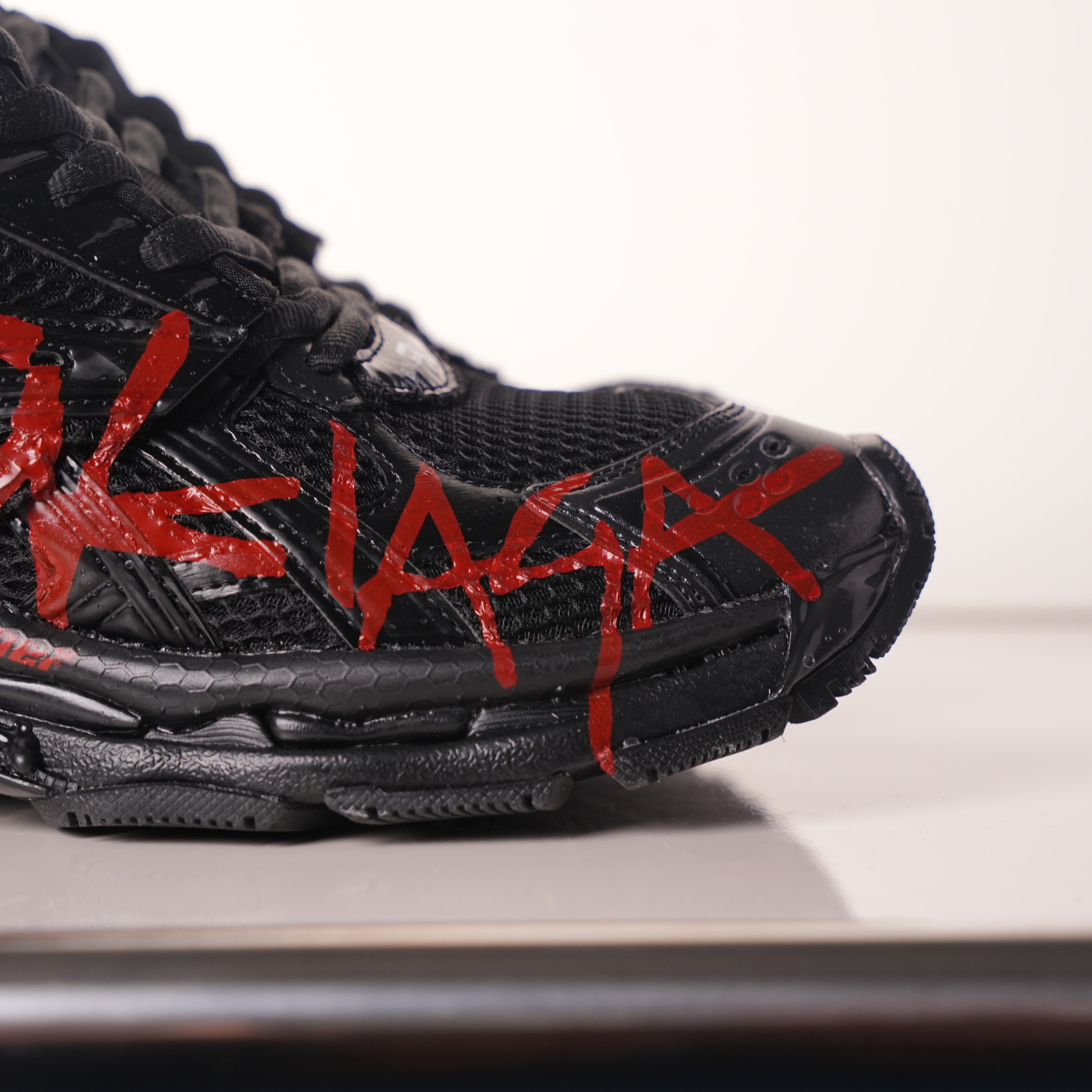 Balenciaga Runner Black And Red Characters