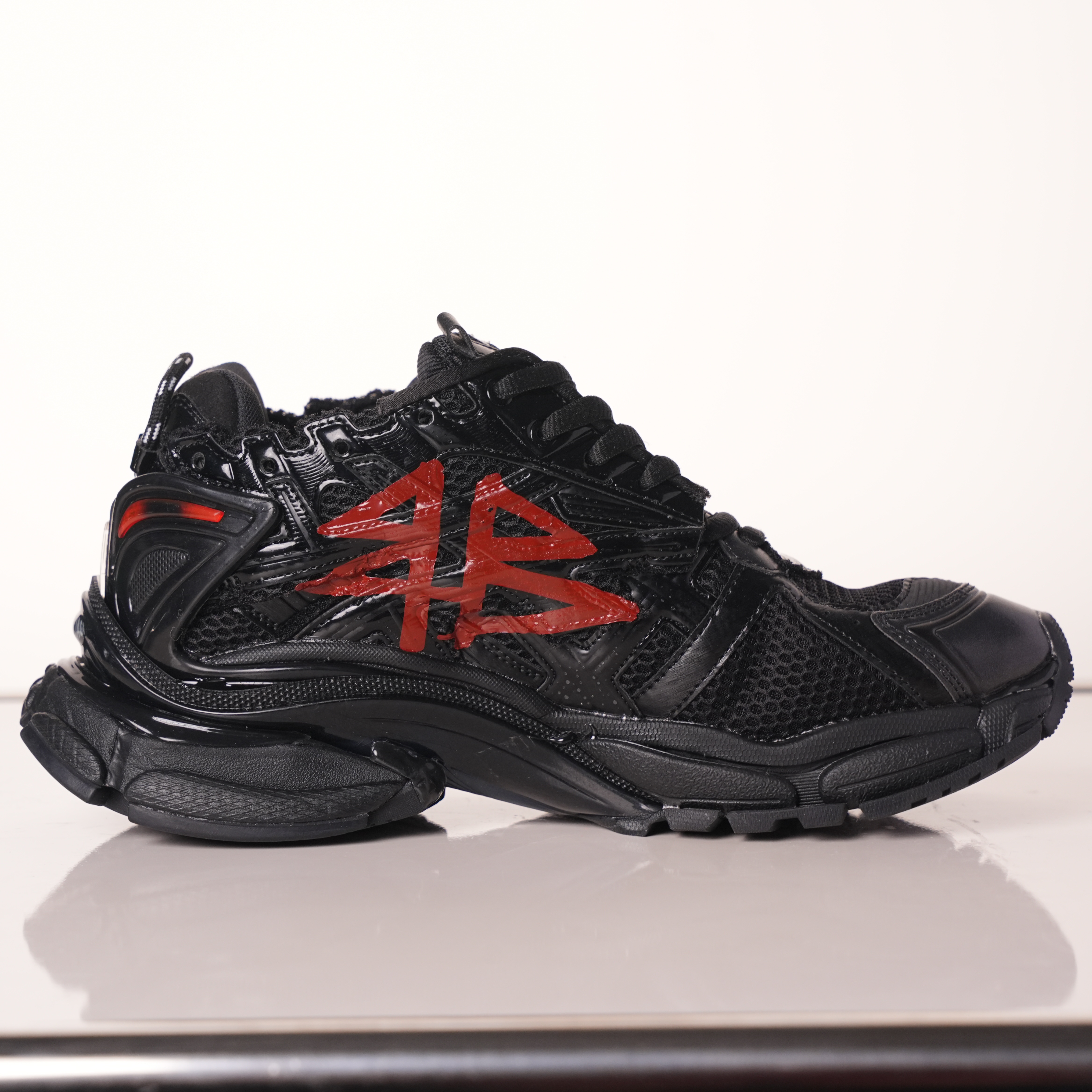 Balenciaga Runner Black And Red Characters