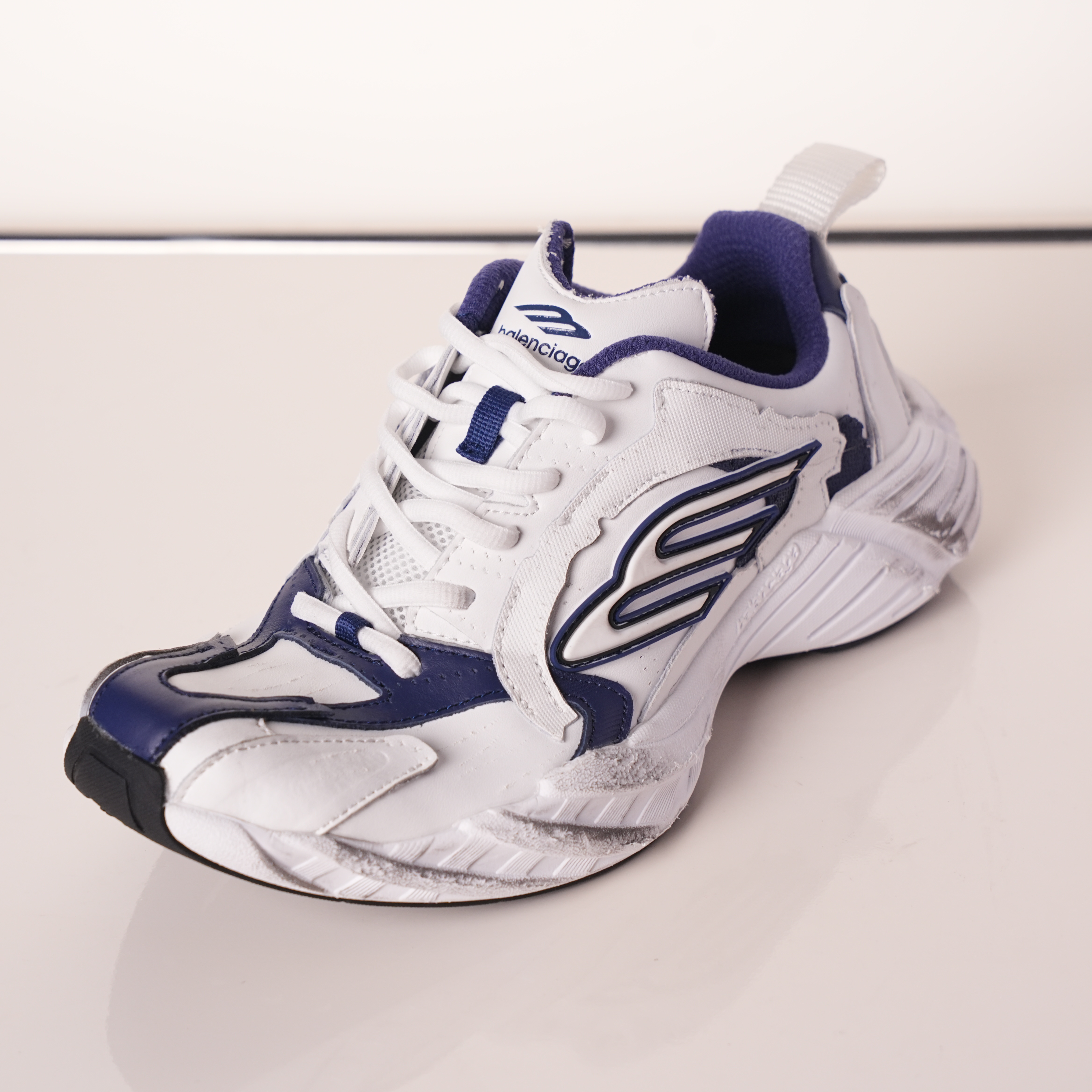 Balenciaga Monday shoe White Blue