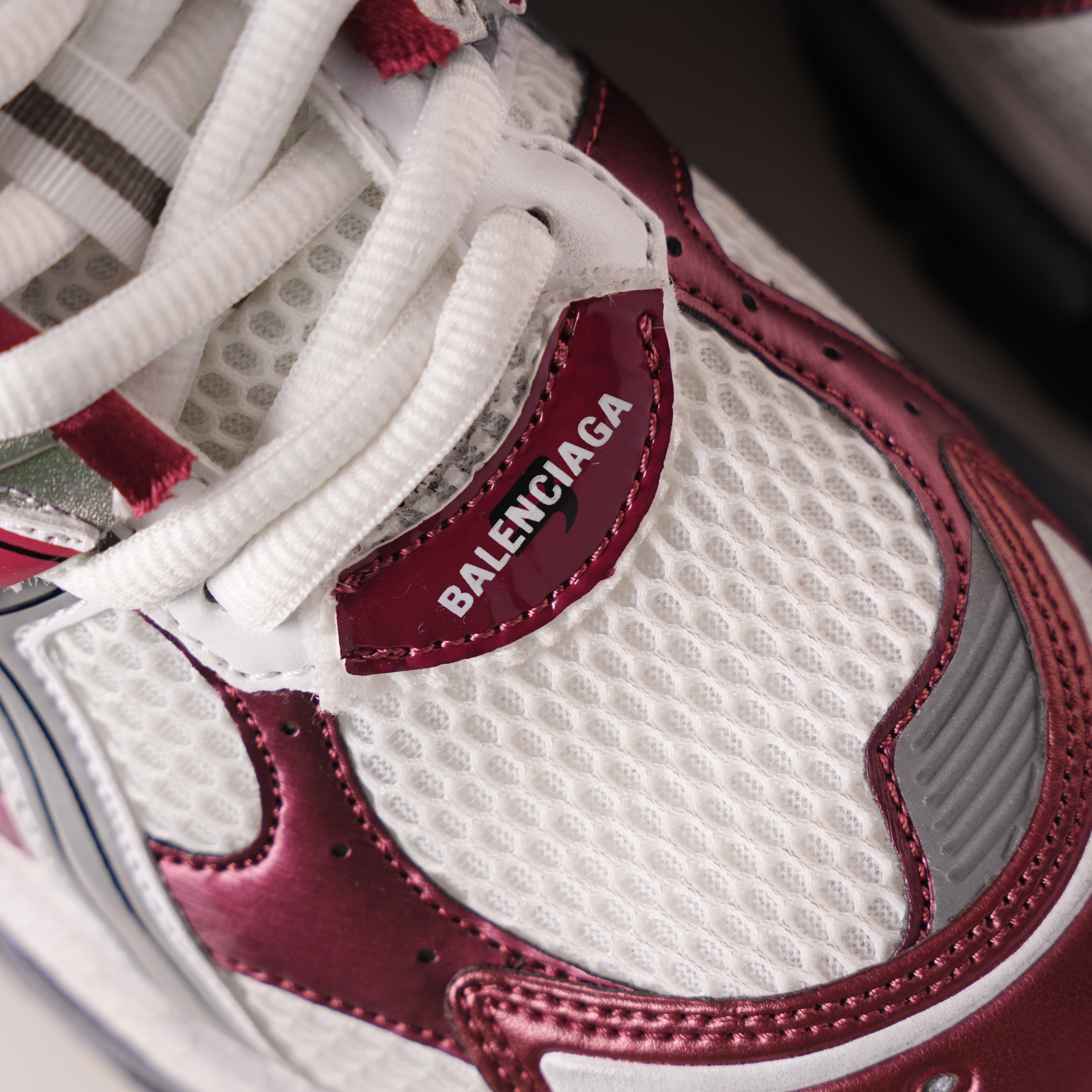 Balenciaga Runner White Wine Red