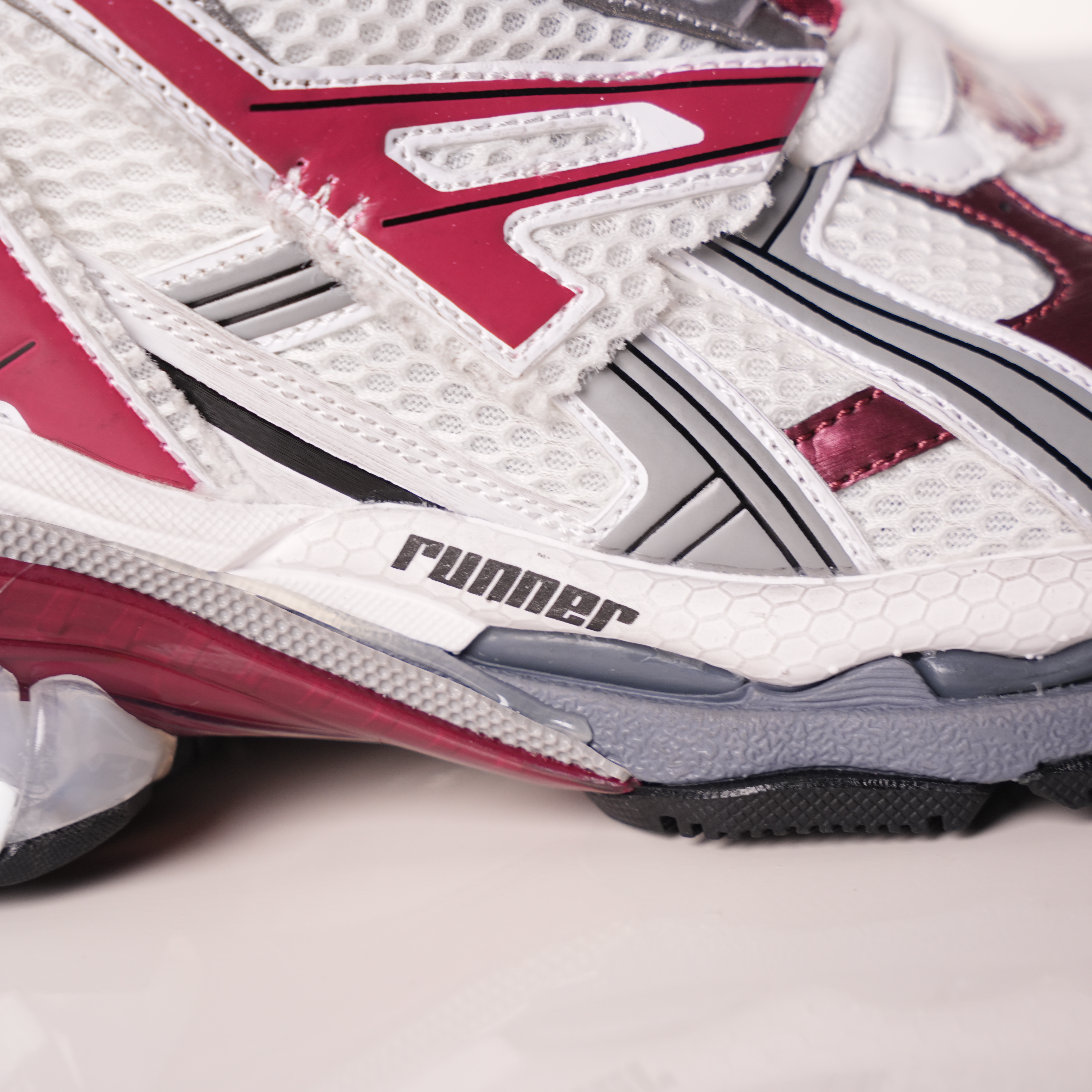 Balenciaga Runner White Wine Red