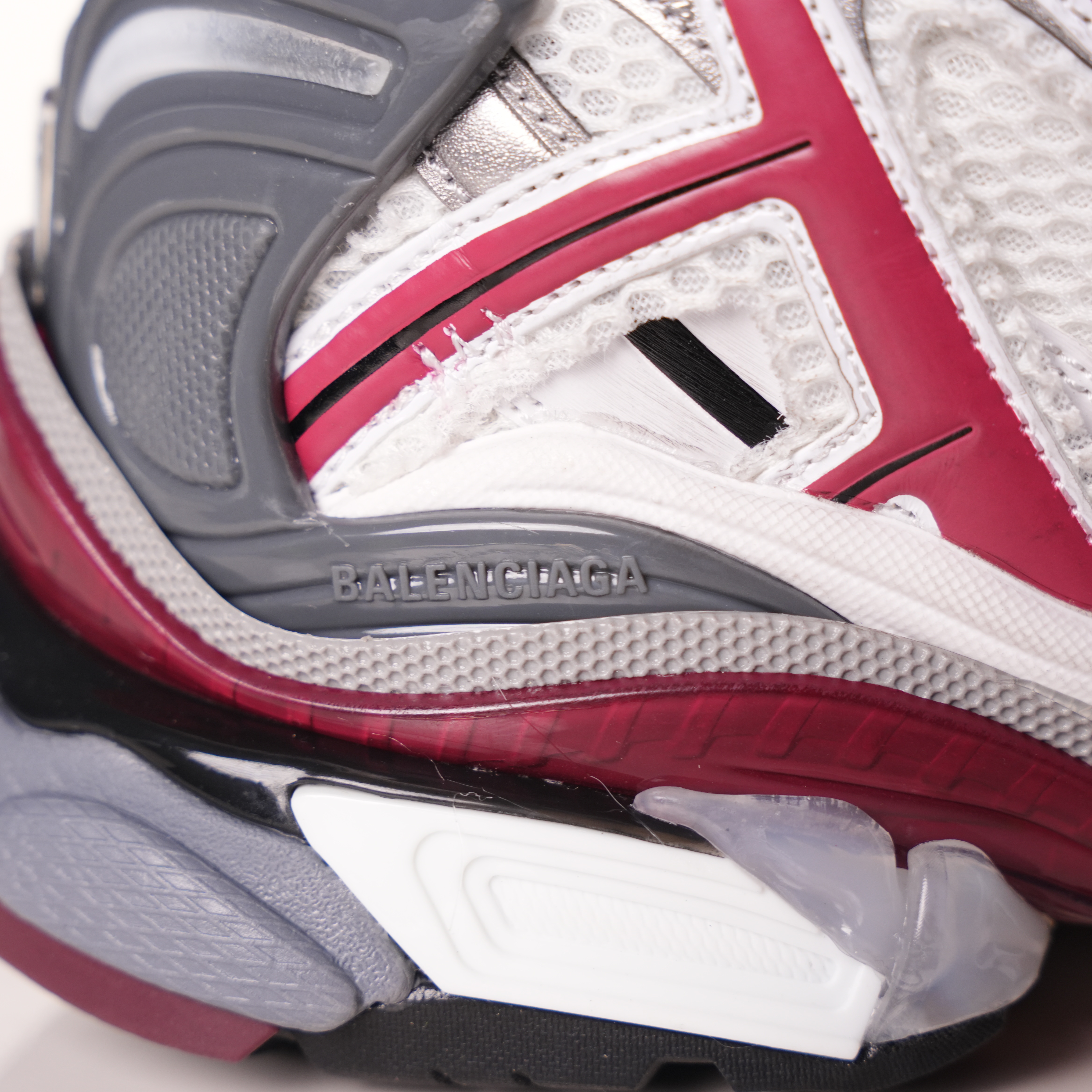 Balenciaga Runner White Wine Red