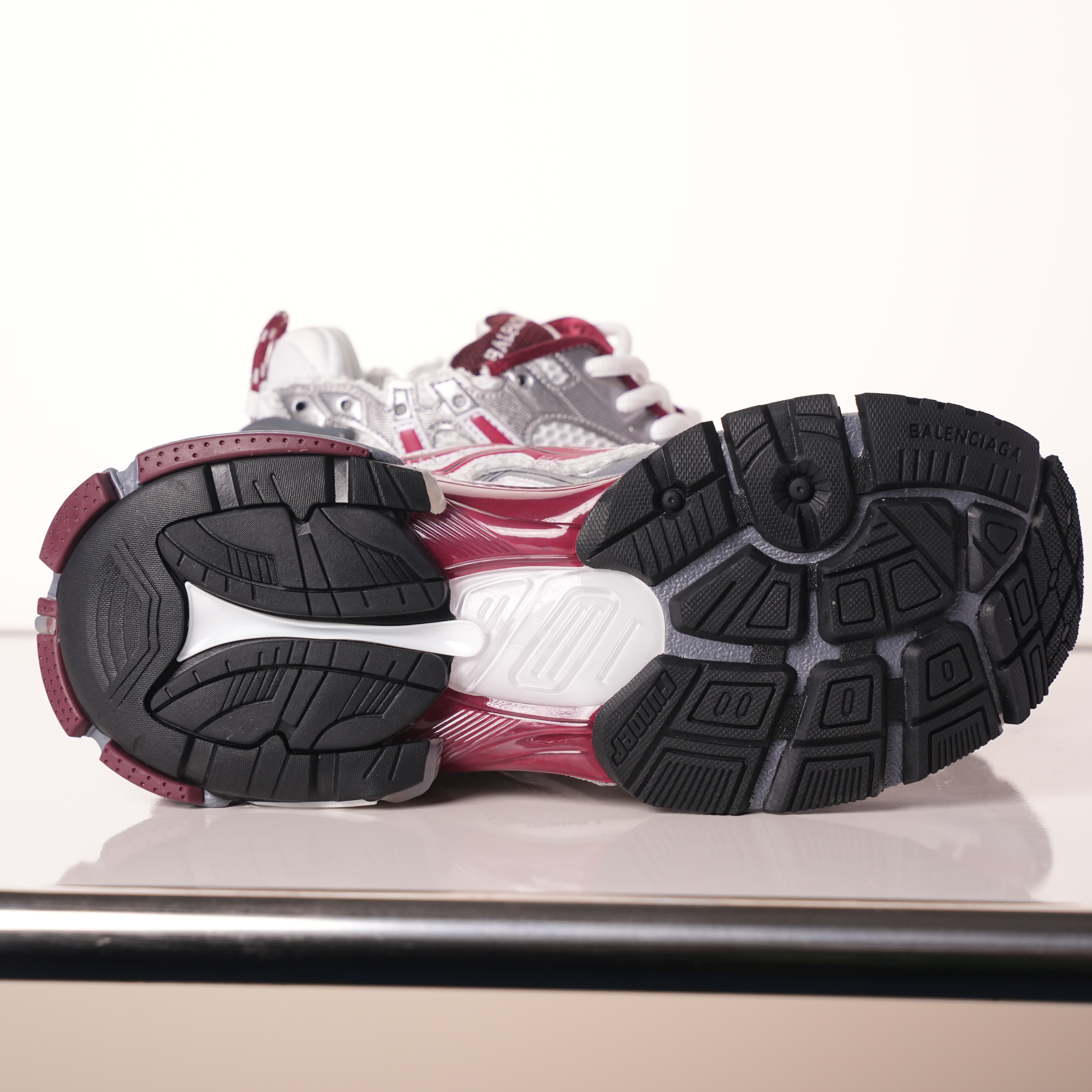 Balenciaga Runner White Wine Red