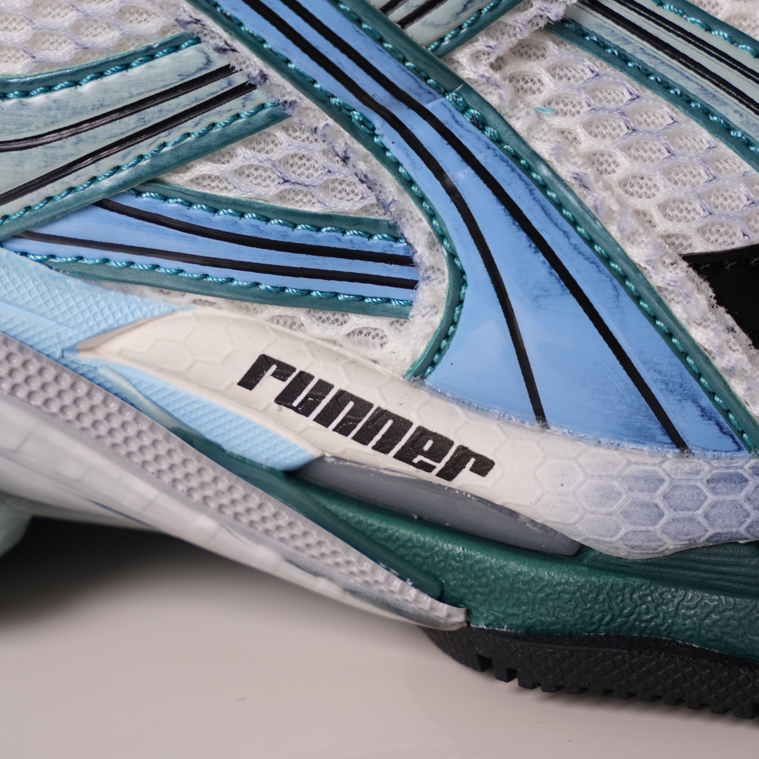 Balenciaga Runner Sneaker 'White Green Blue'