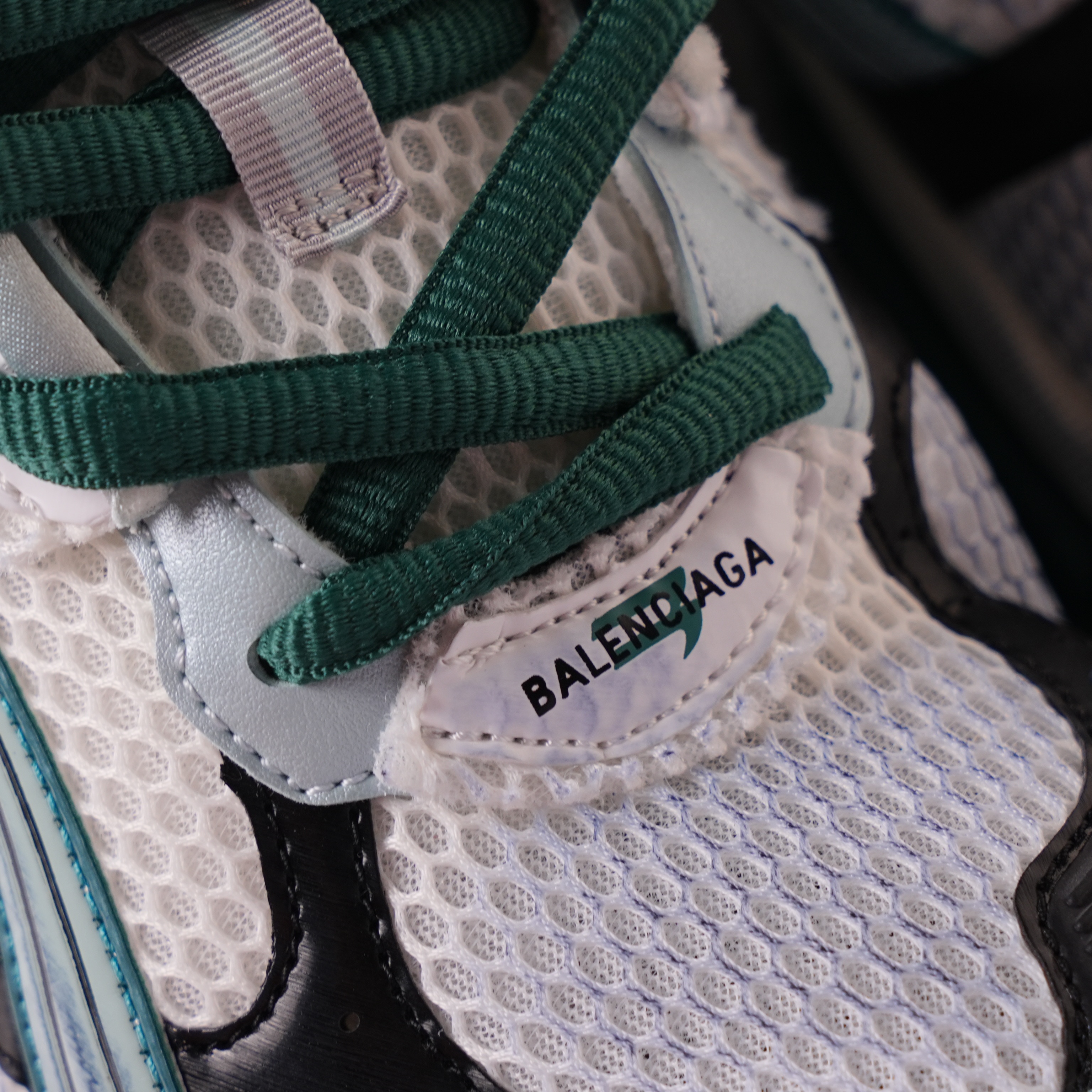 Balenciaga Runner Sneaker 'White Green Blue'