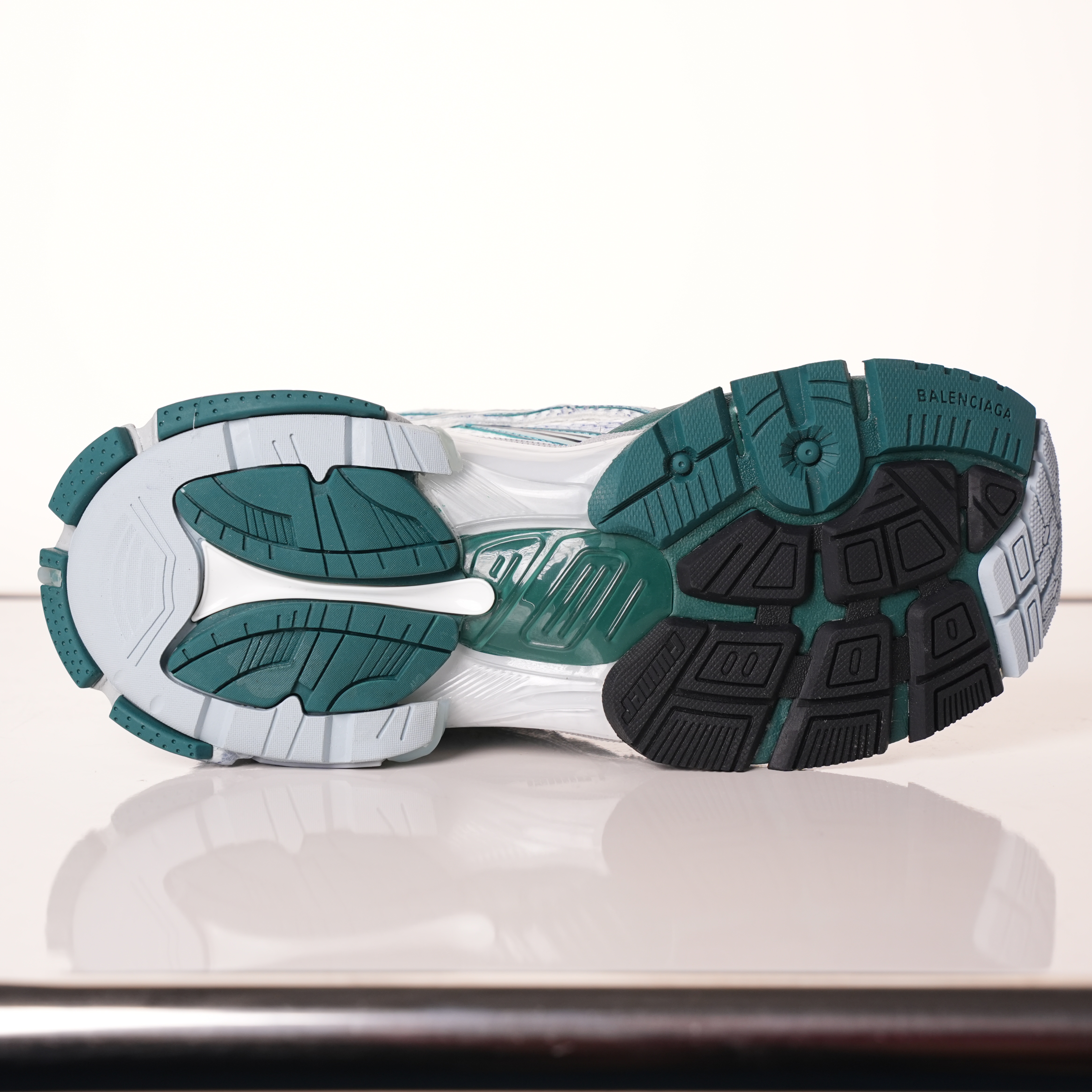 Balenciaga Runner Sneaker 'White Green Blue'