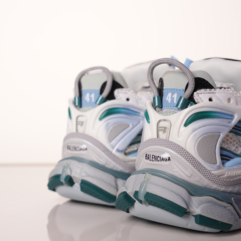 Balenciaga Runner Sneaker 'White Green Blue'