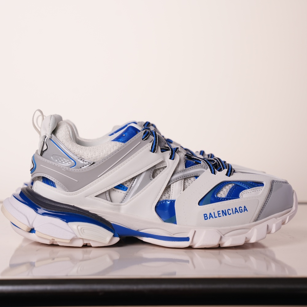 Balenciaga Track Sneaker White Grey Blue