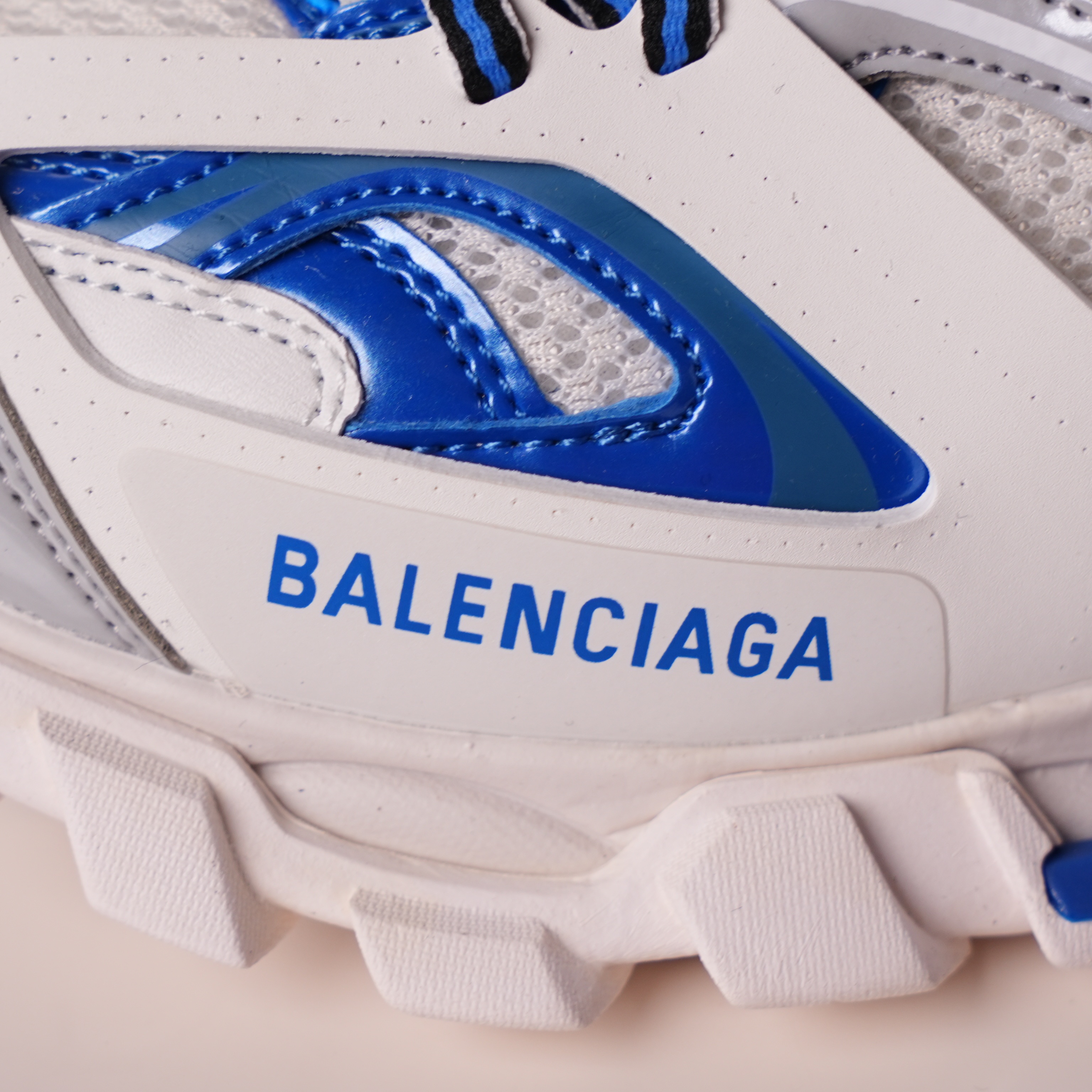 Balenciaga Track Sneaker White Grey Blue
