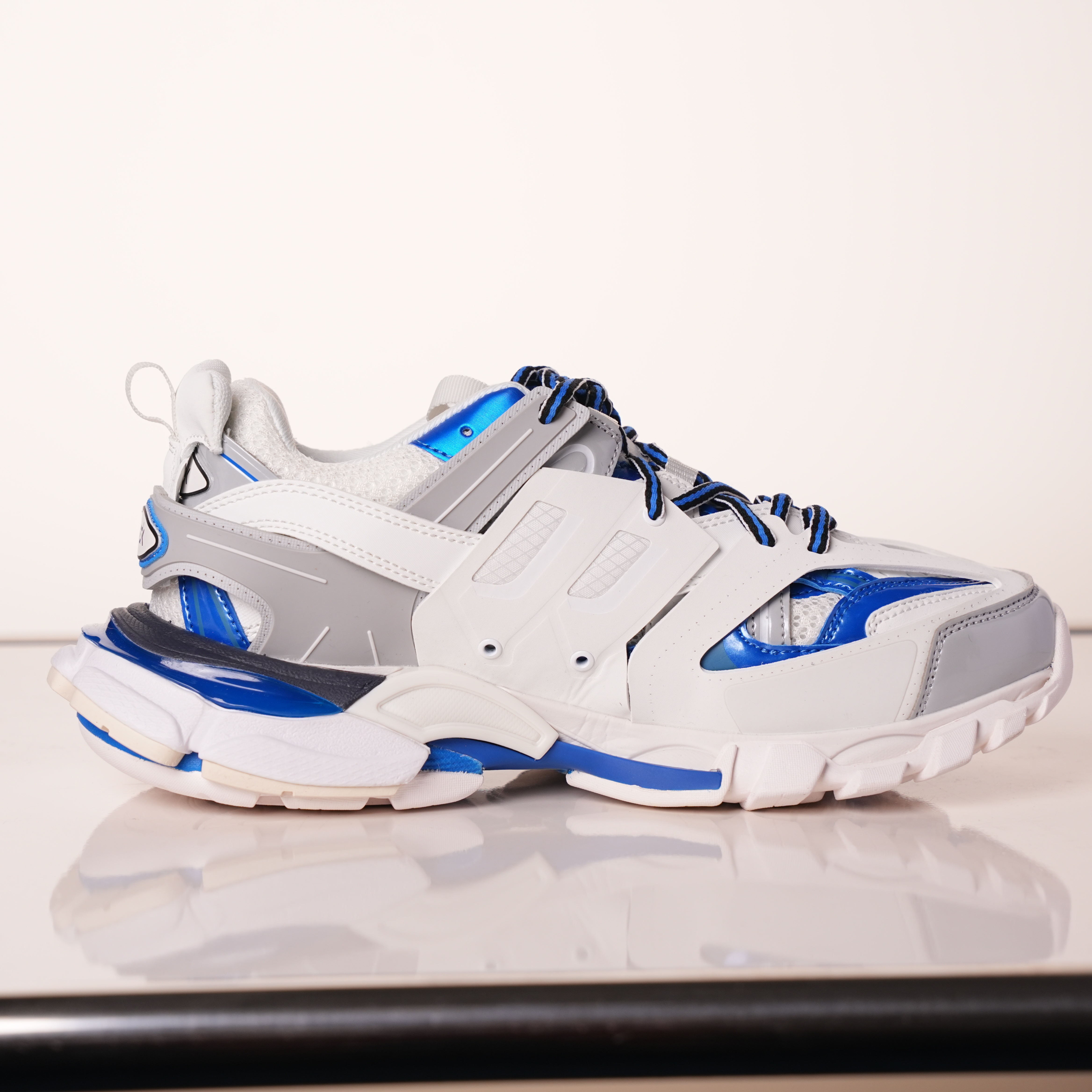 Balenciaga Track Sneaker White Grey Blue