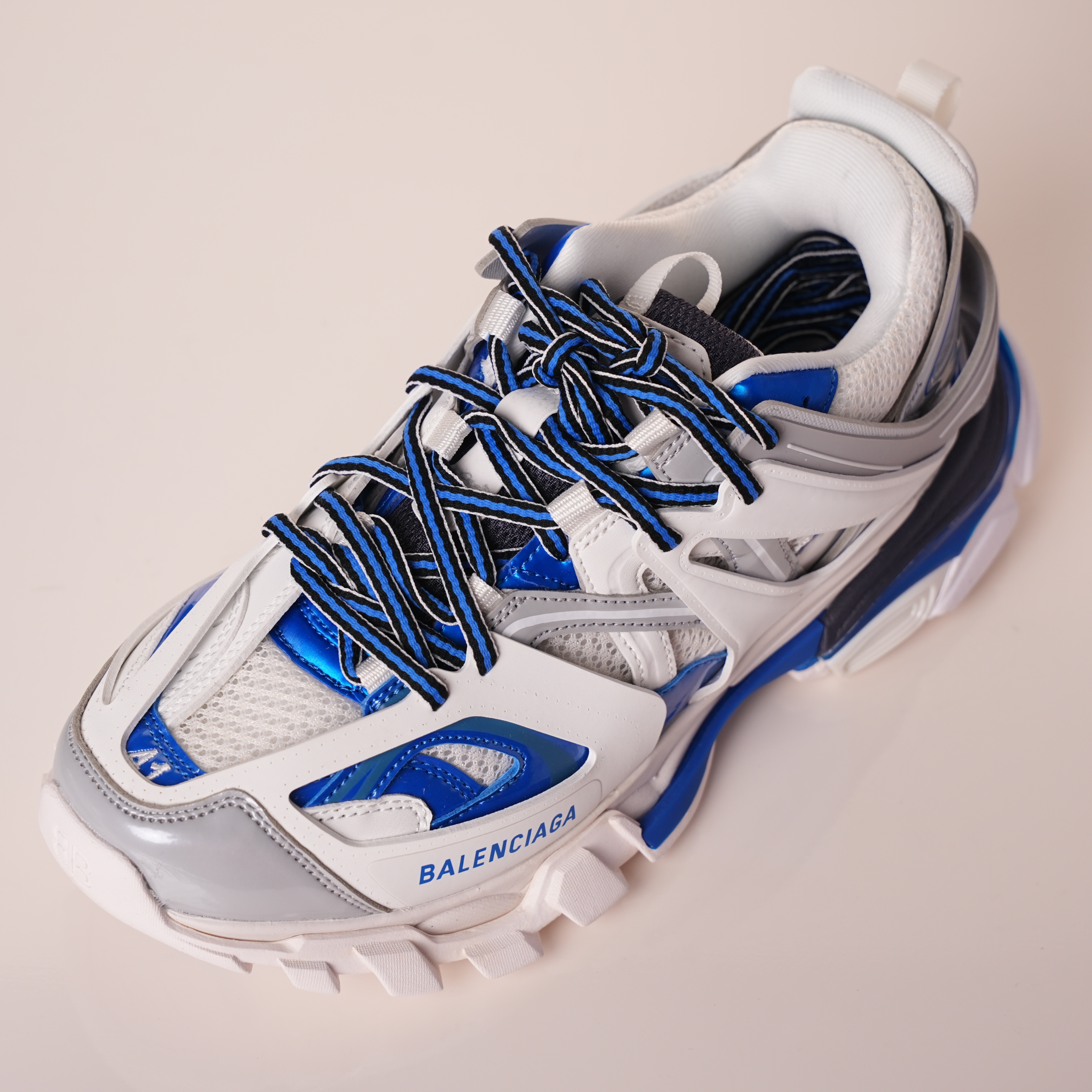 Balenciaga Track Sneaker White Grey Blue