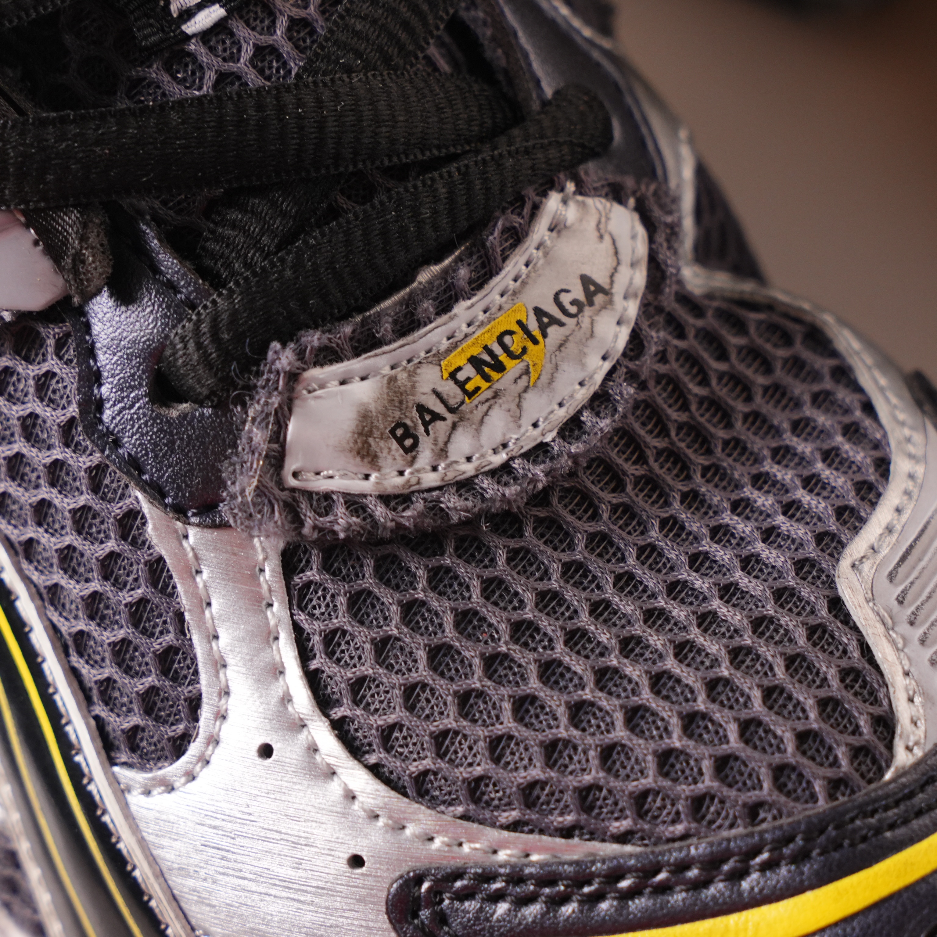 Balenciaga Runner Sneaker Grey Black Yellow