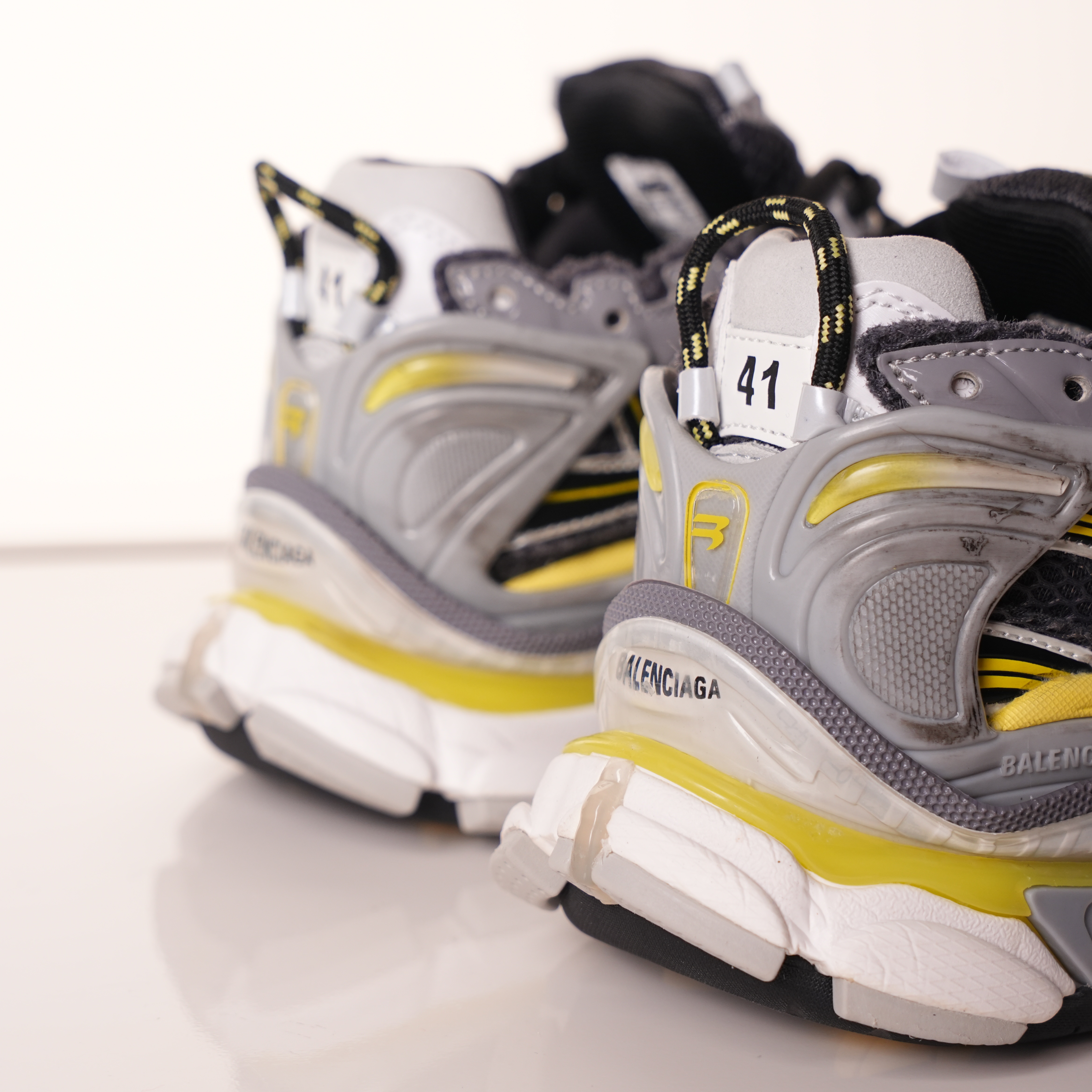 Balenciaga Runner Sneaker Grey Black Yellow