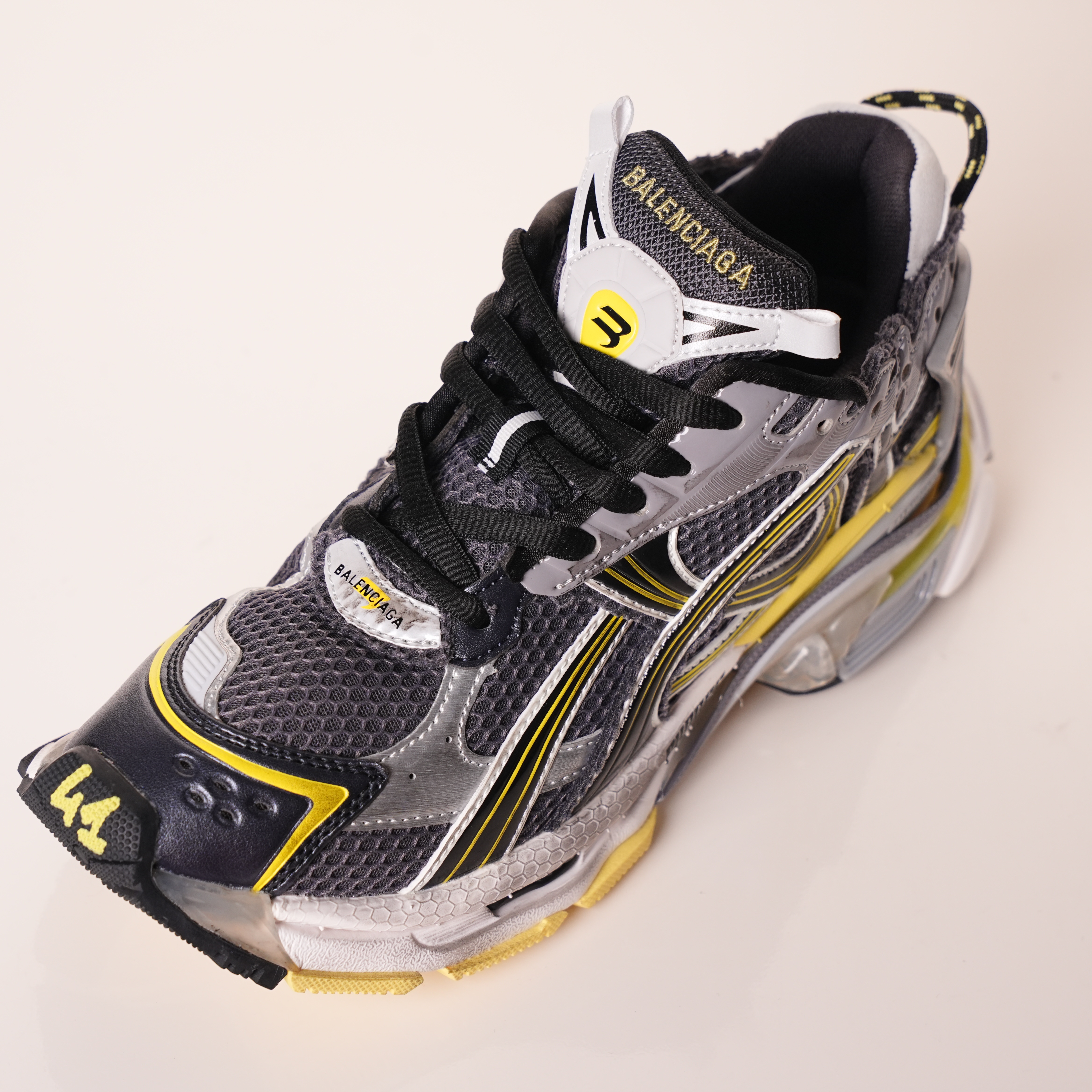 Balenciaga Runner Sneaker Grey Black Yellow