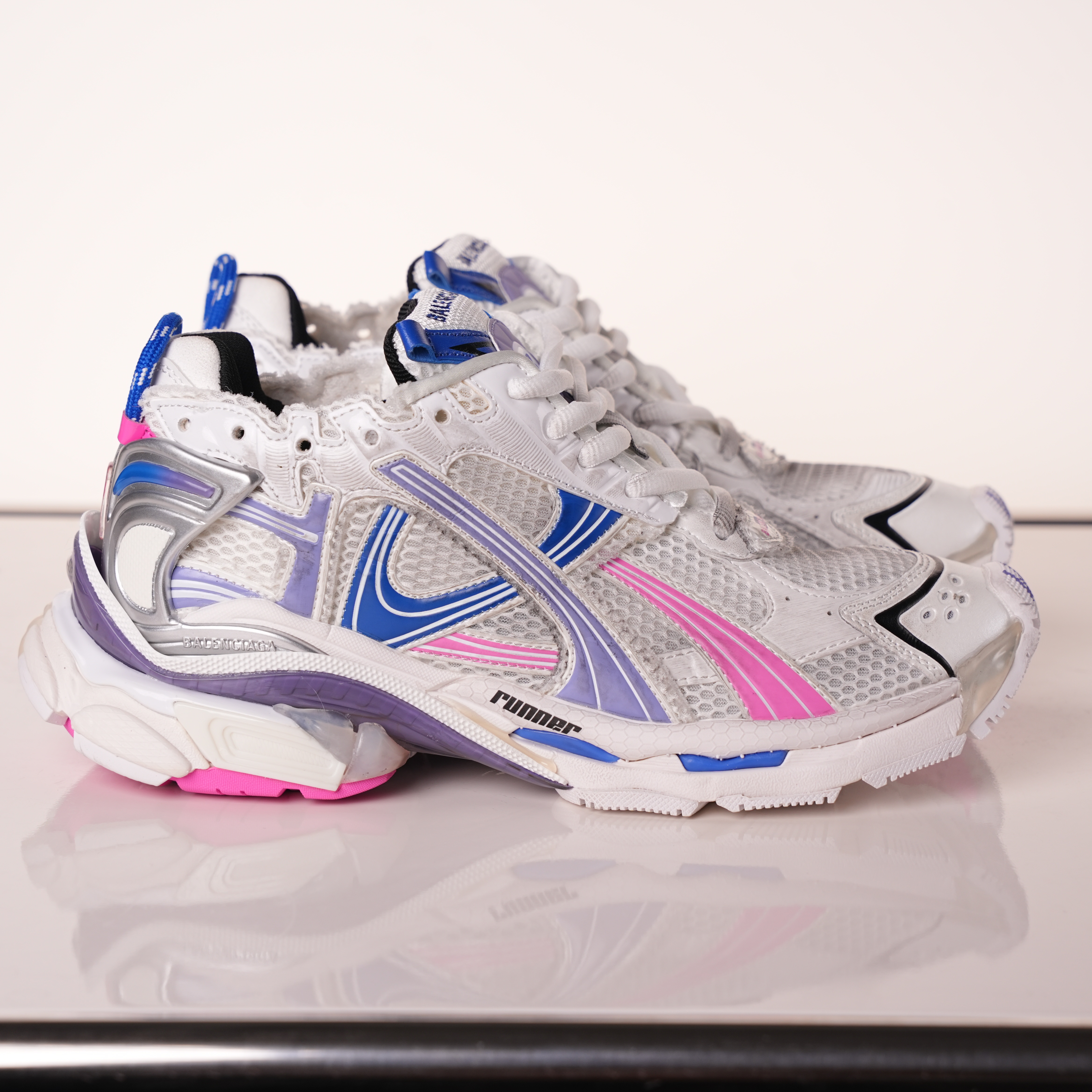 Balenciaga Runner Sneaker Purple Blue Powder