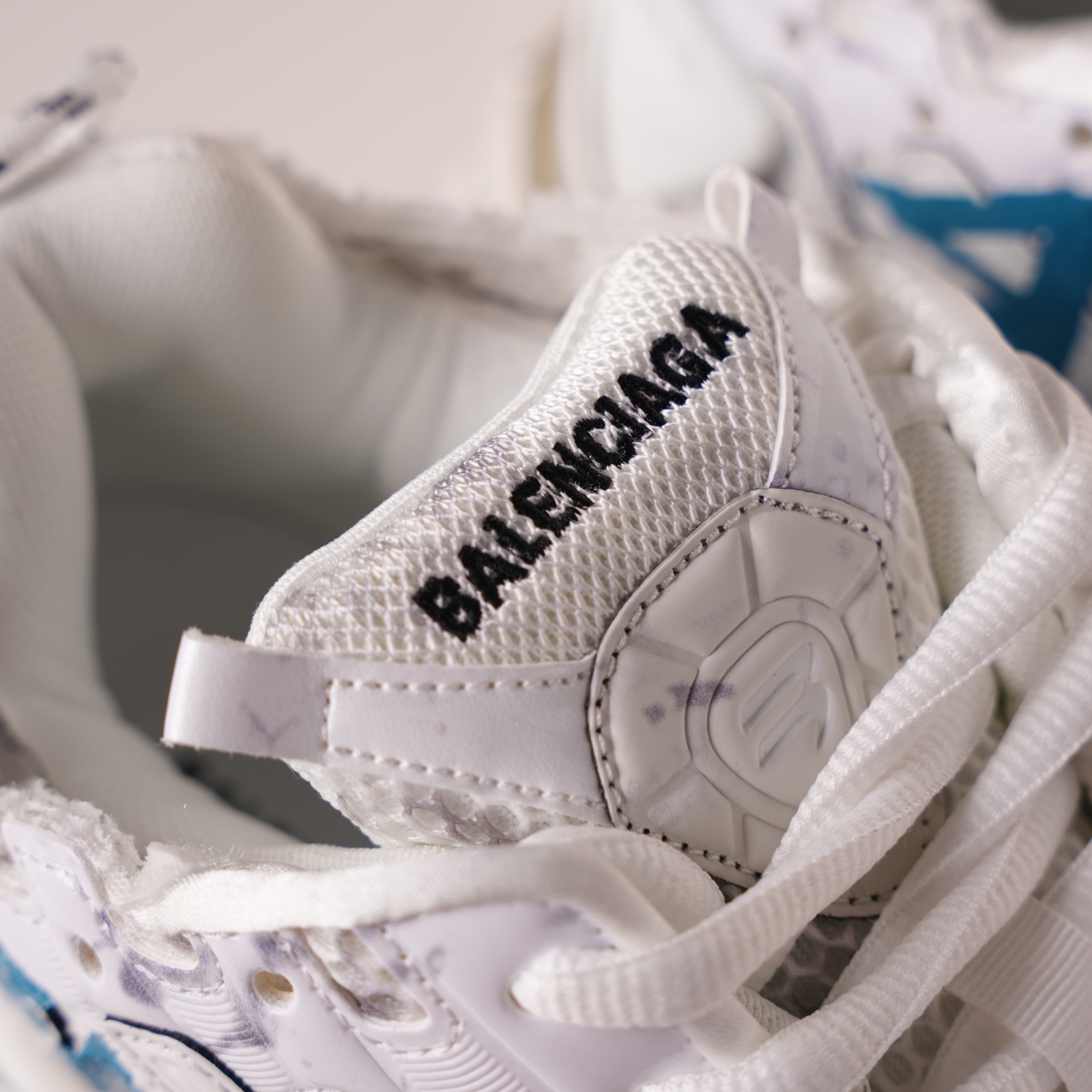 Balenciaga Runner Sneaker 'Graffiti - White Blue'