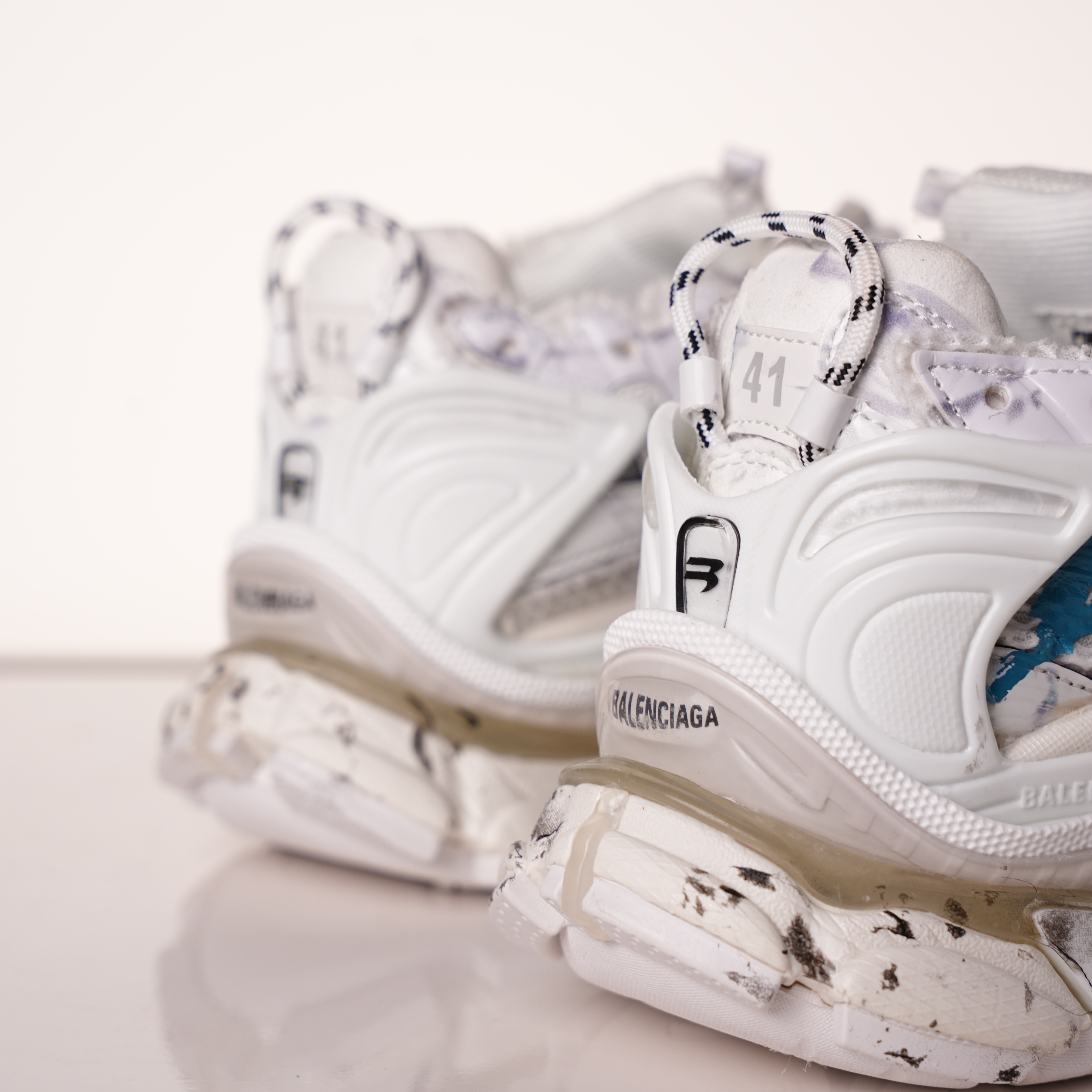 Balenciaga Runner Sneaker 'Graffiti - White Blue'